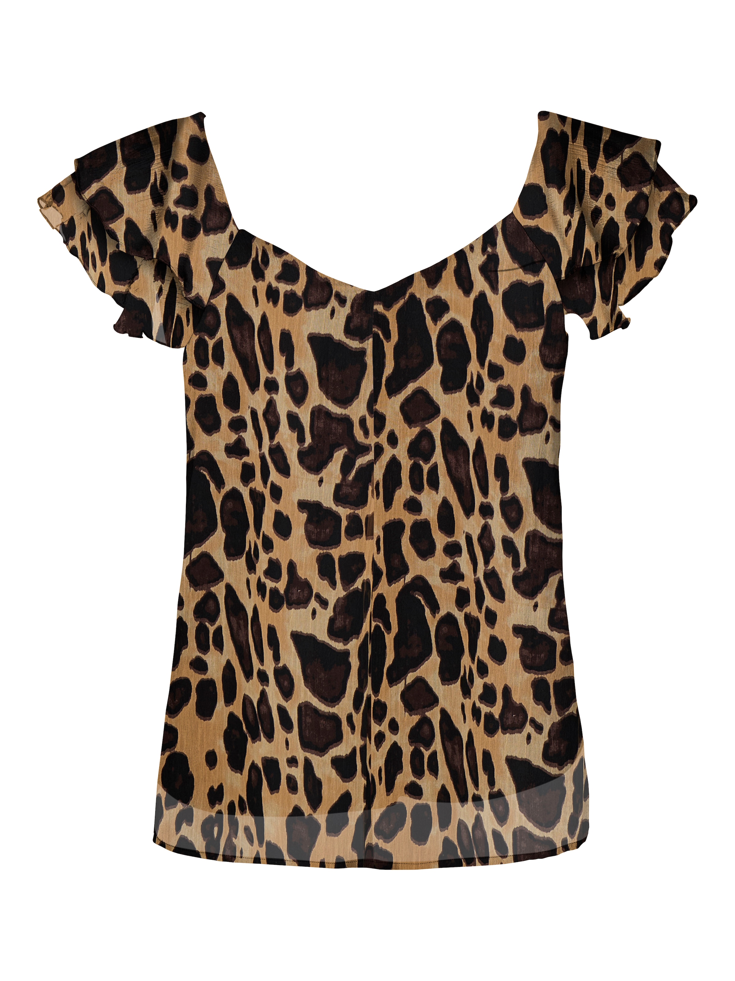 ONLY Blusenshirt »ONLASTA LIFE CAPSLEEVE V-NECK TOP PTM«