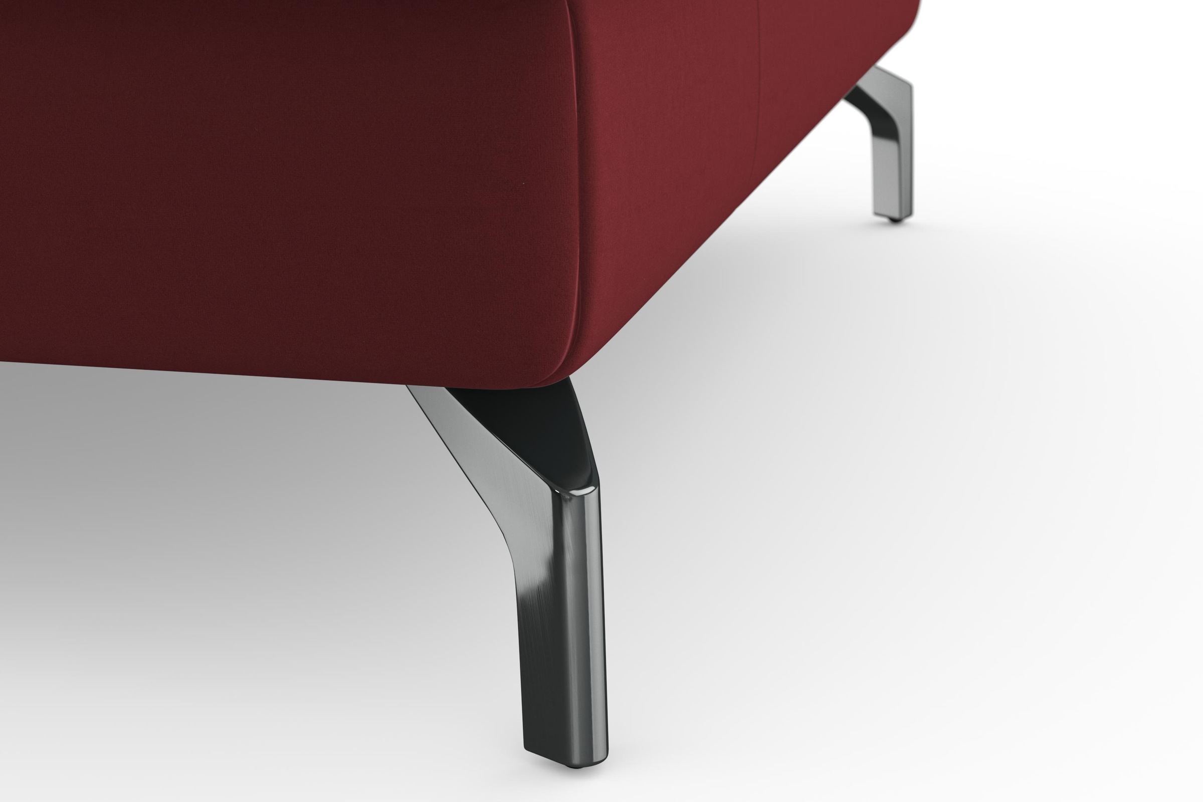 sit&more Ecksofa »Bendigo L-Form«, inklusive Sitztiefenverstellung, Bodenfreiheit 12 cm, in 2 Fußfarben