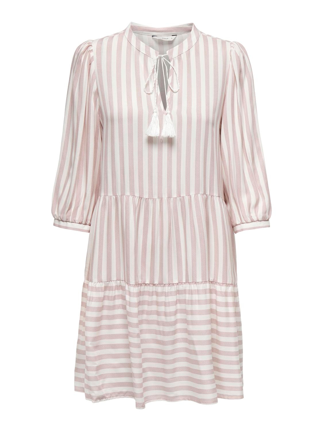 ONLY Tunikakleid »ONLKAYA 3/4 PUFF SHORT DRESS WVN NOOS«, mit Volant im Tunika Style