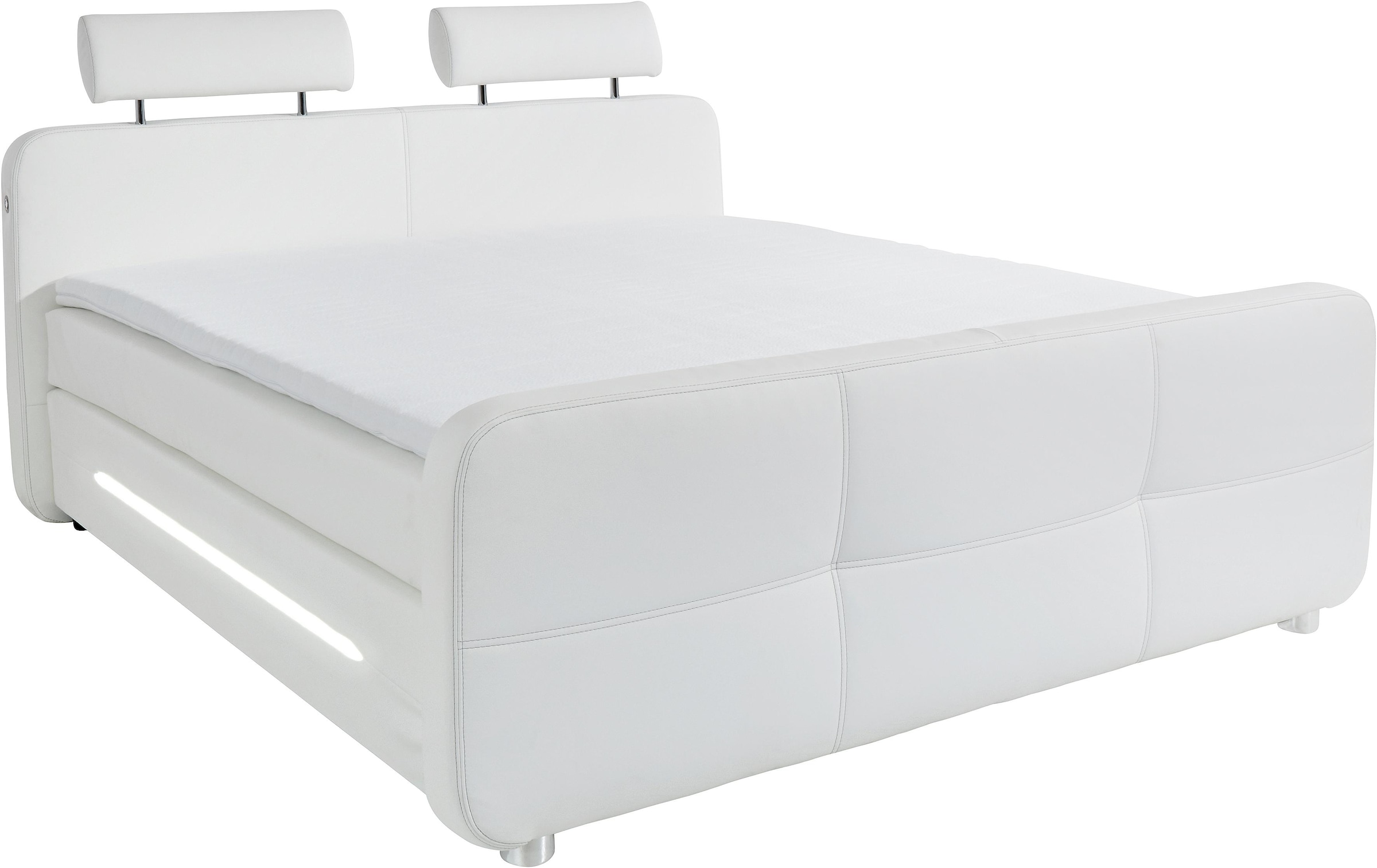 Jockenhöfer Gruppe Boxspringbett »Gina«, inkl. Topper und LED-Beleuchtung, erhältlich in der Größe 180x200cm