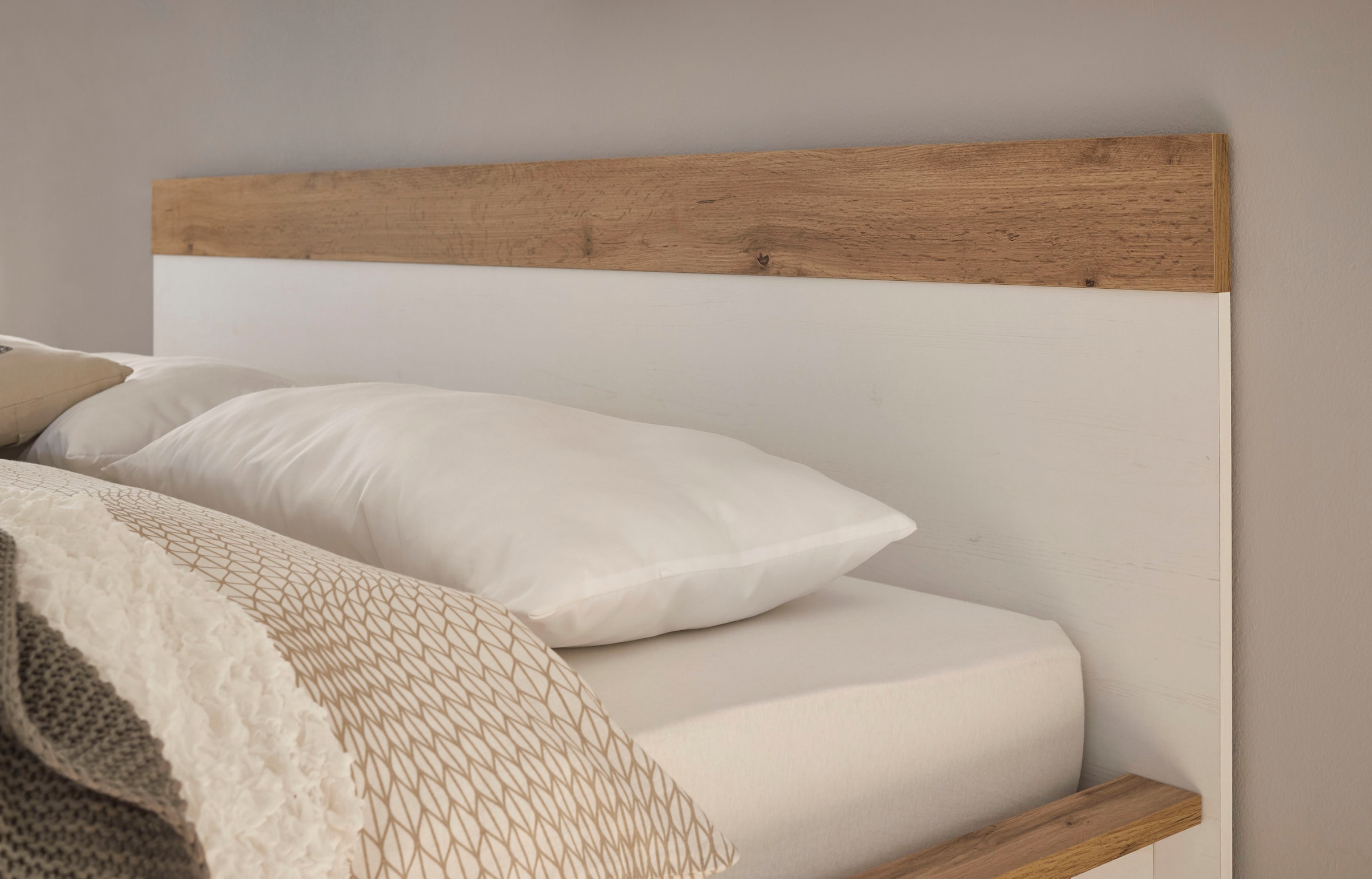 OTTO home Schlafzimmer-Set »Westminster« Bett Breite Liegefläche 90 oder 140cm und 1 Wandpaneel