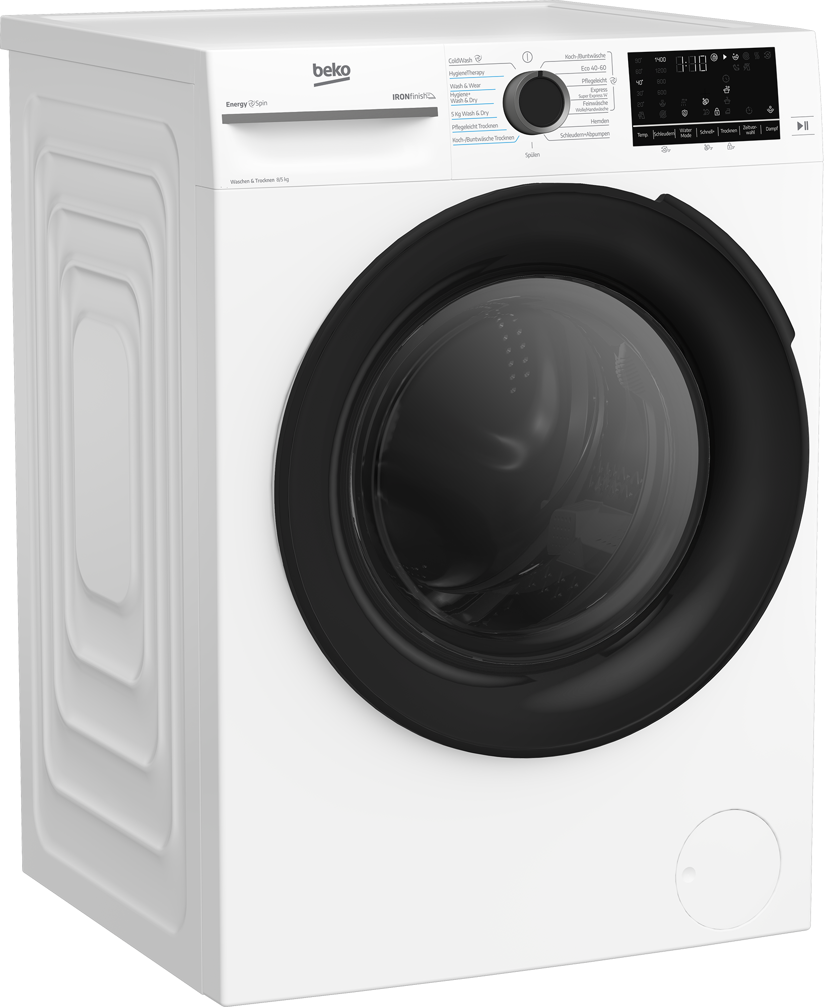 BEKO Waschtrockner »BM3DT4844W1« 8 kg /5 kg 75 dB(A) Dampfunterstützung für frischere Wäsche und weniger Falten