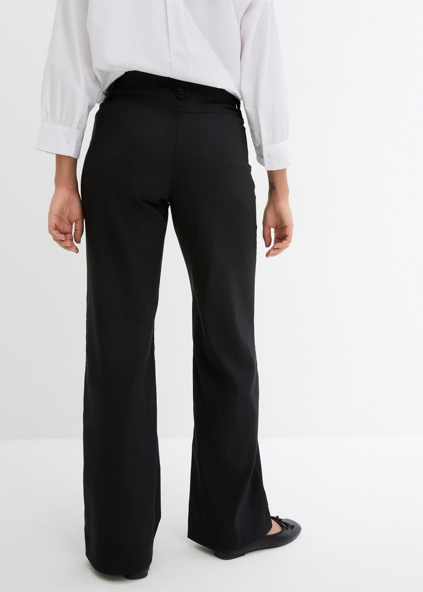 bonprix Stretch-Hose  aus Polyester, Viskose und Elasthan, mit Bequembund, Regular Fit