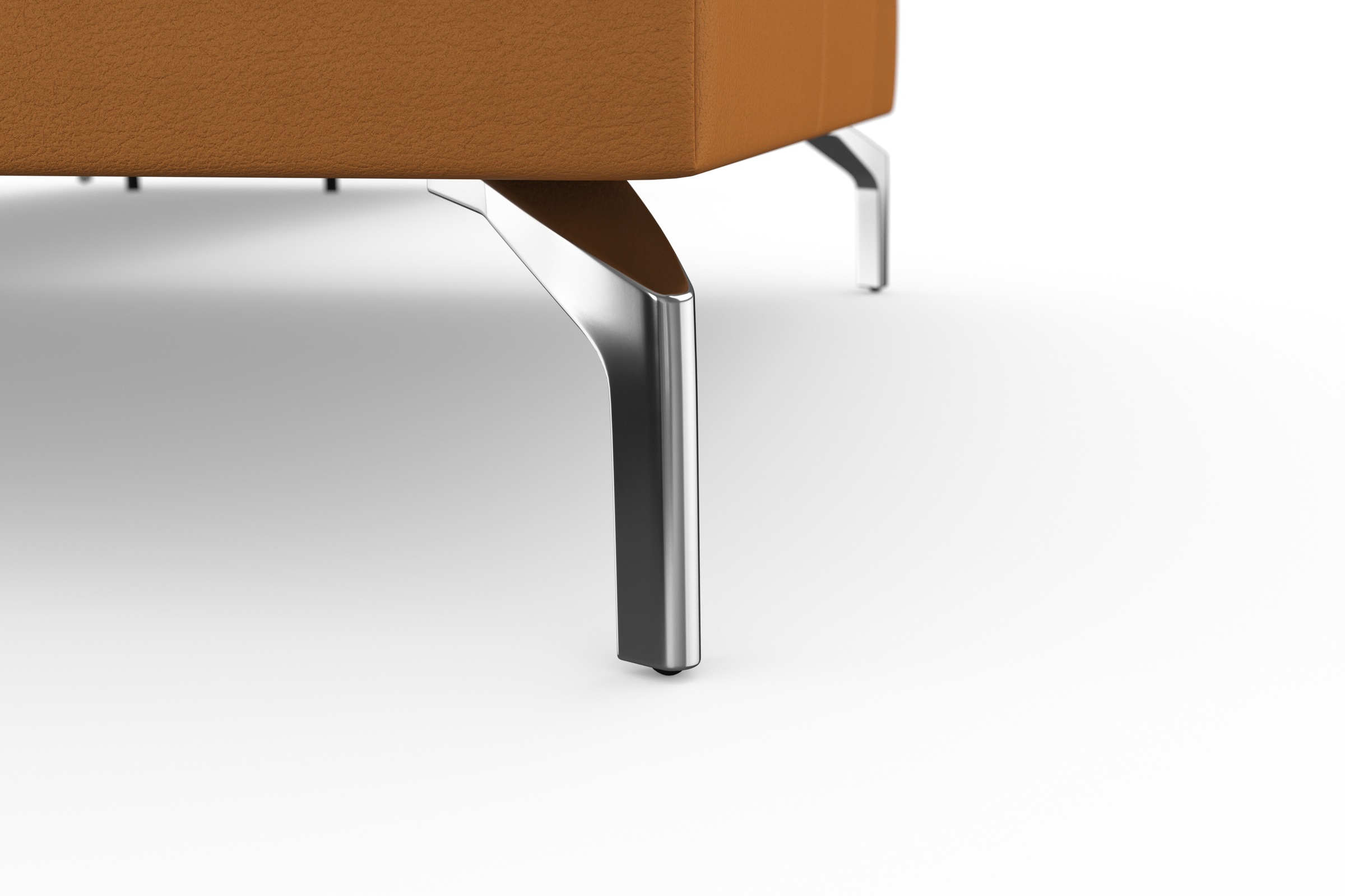 sit&more Ecksofa »Bendigo L-Form«, inklusive Sitztiefenverstellung, Bodenfreiheit 15 cm, 2 Fußfarben