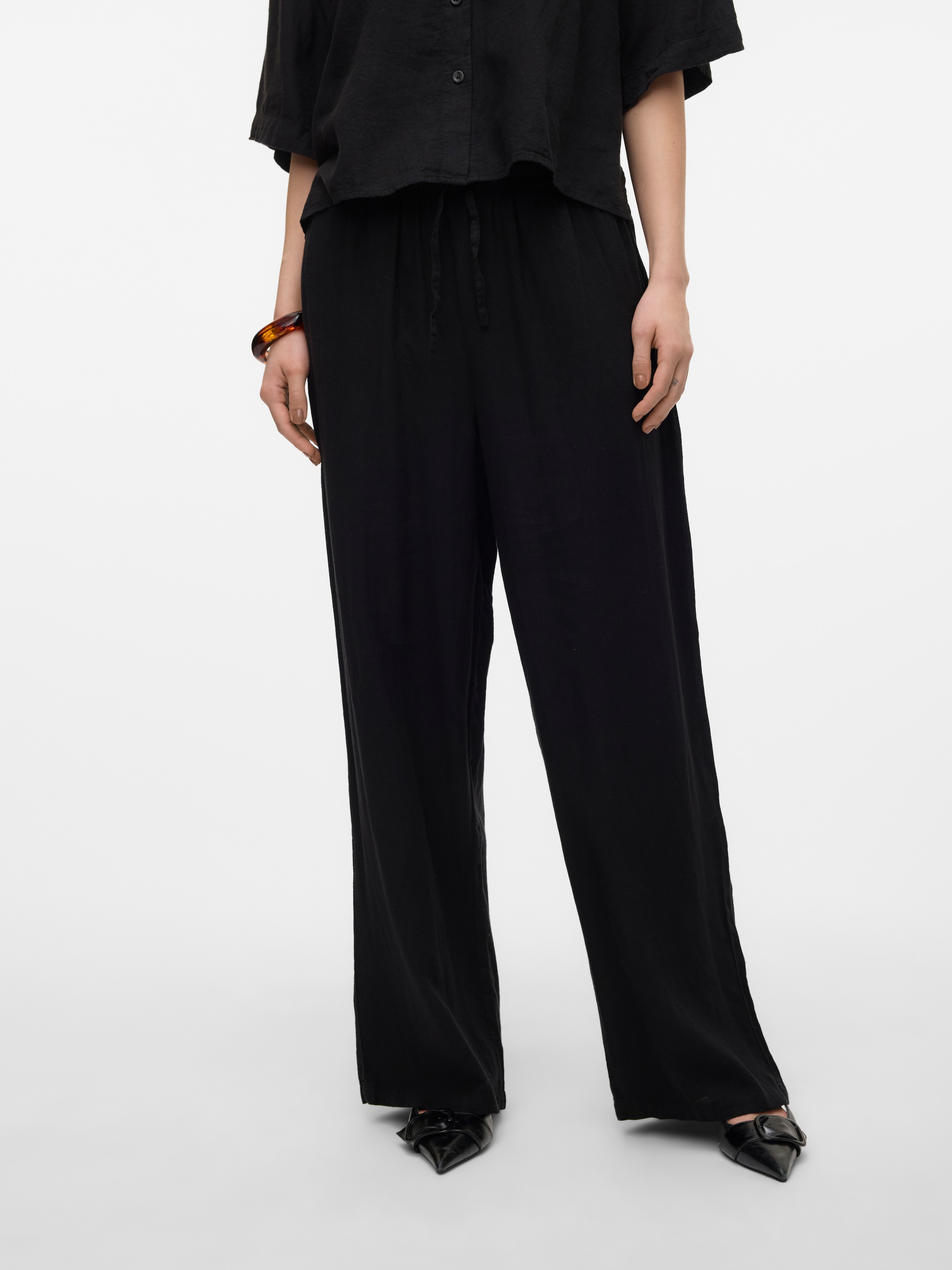 Vero Moda Schlupfhose »VMLINN LINEN PANTS WVN NOOS«  Sommerhose, mit Leinen