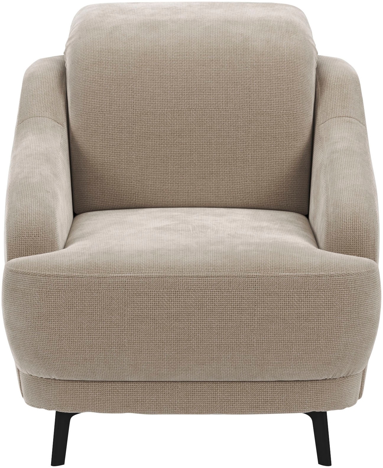 sit&more Sessel »Blues«, (1 St.), mit Metallfüßen, schwarz-matt günstig online kaufen