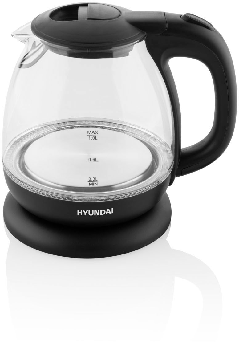 Hyundai Wasserkocher »VK101«, 1 l, 1100 W, 1100 W, automatische Deckelöffnung und Abschaltung, Spirale für Kabel