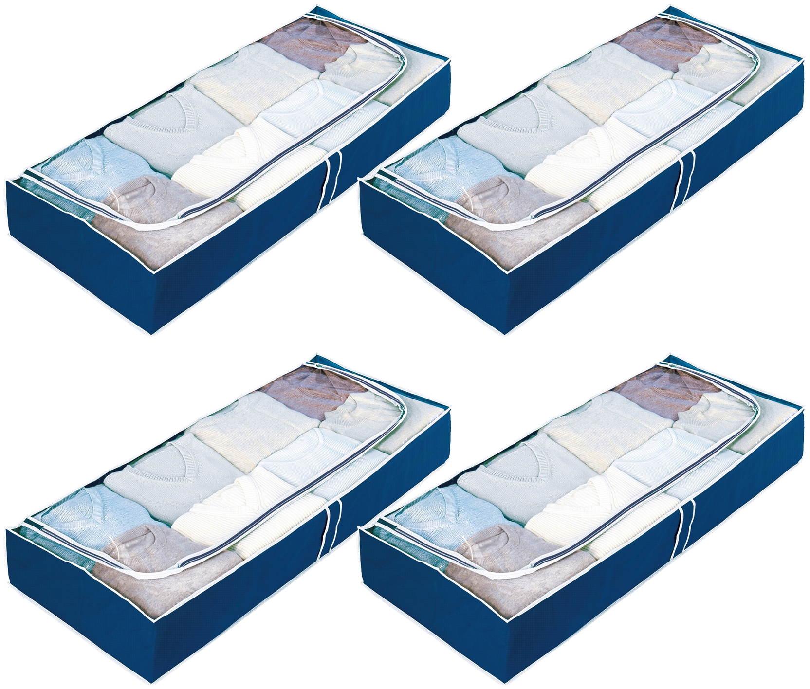 Unterbettkommode »Air«, (Set, 4 St.), Polypropylen, zur platzsparenden Aufbewahrung...