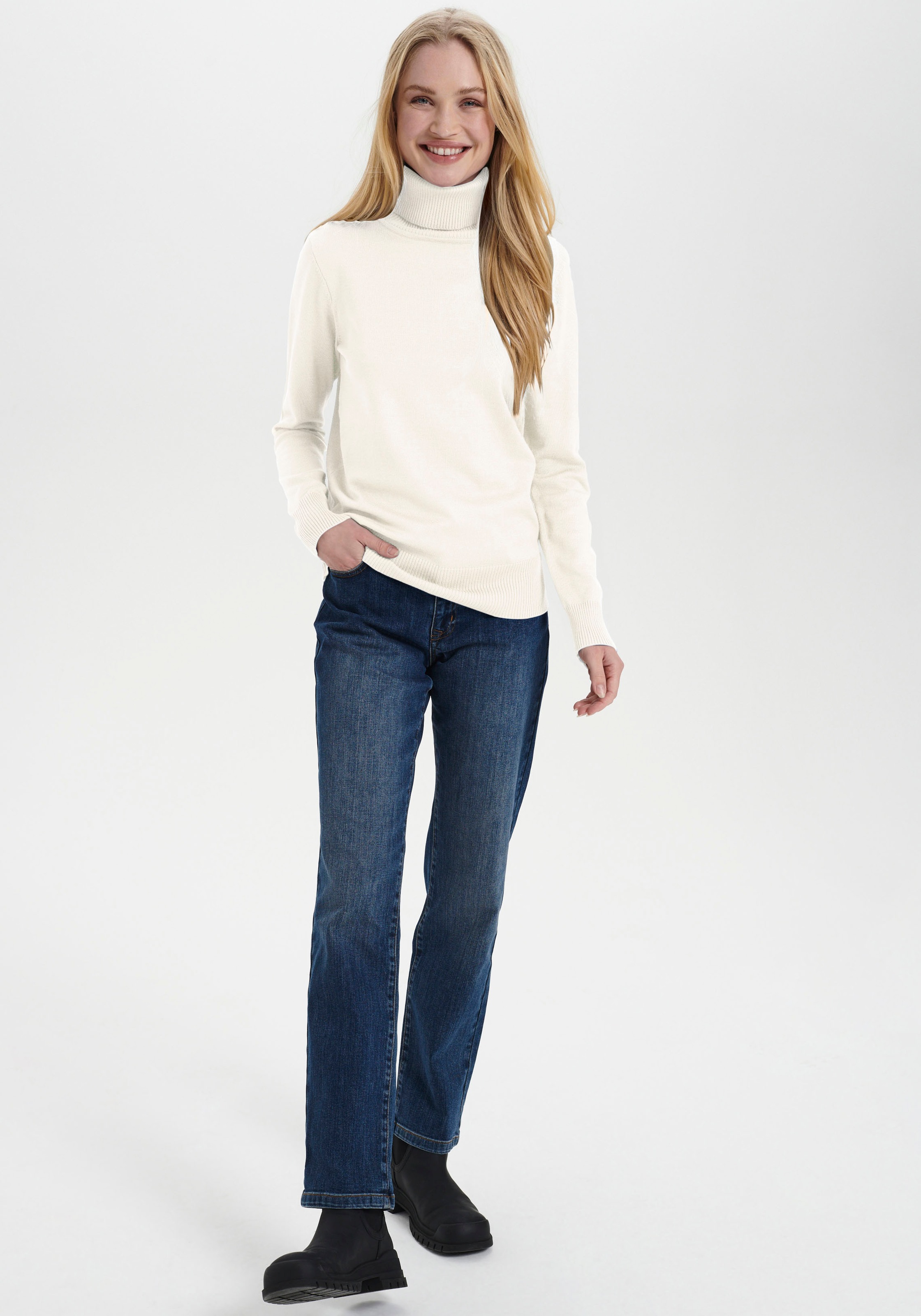 Saint Tropez Rollkragenpullover »J2046, MilaSZ Rollneck«