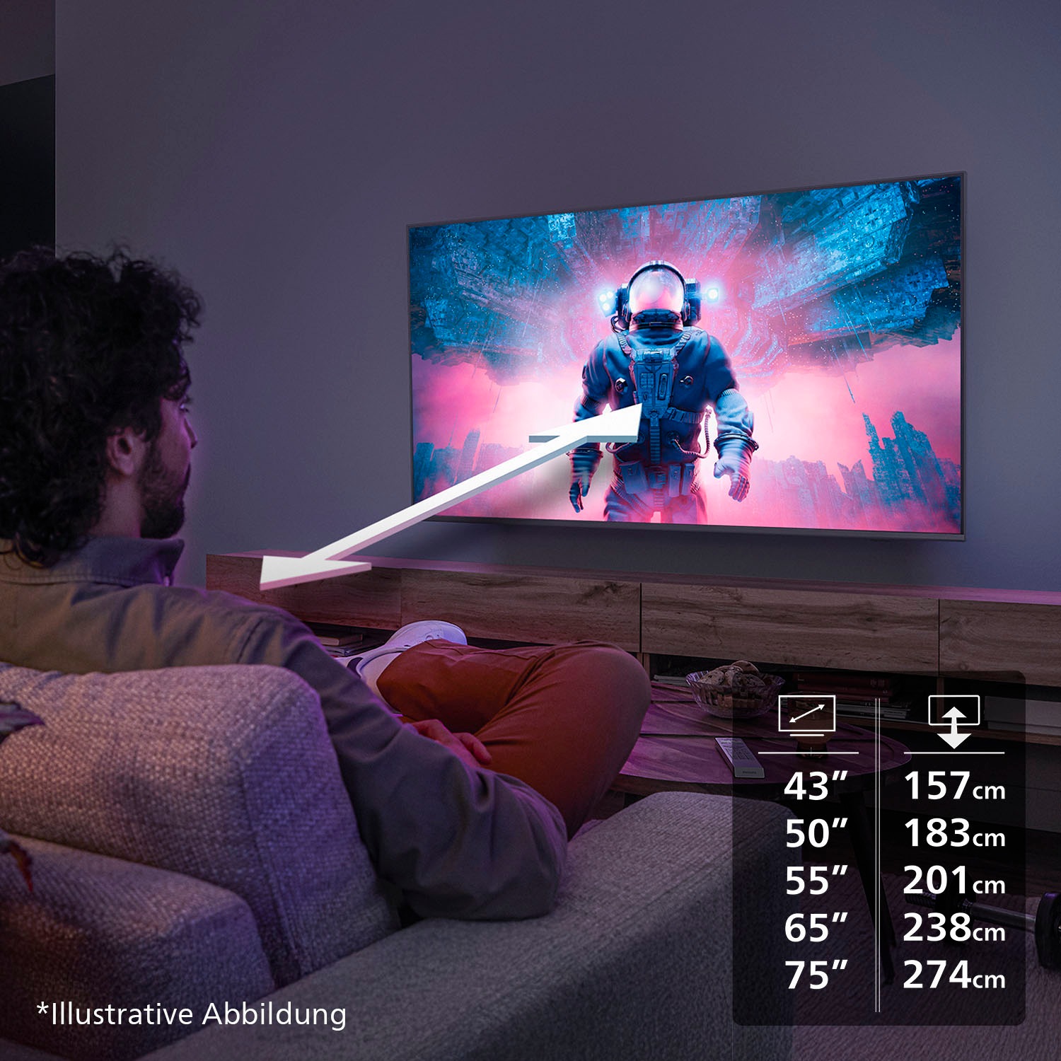 Philips LED-Fernseher »75PUS7000/12«, 4K Ultra HD, Smart-TV