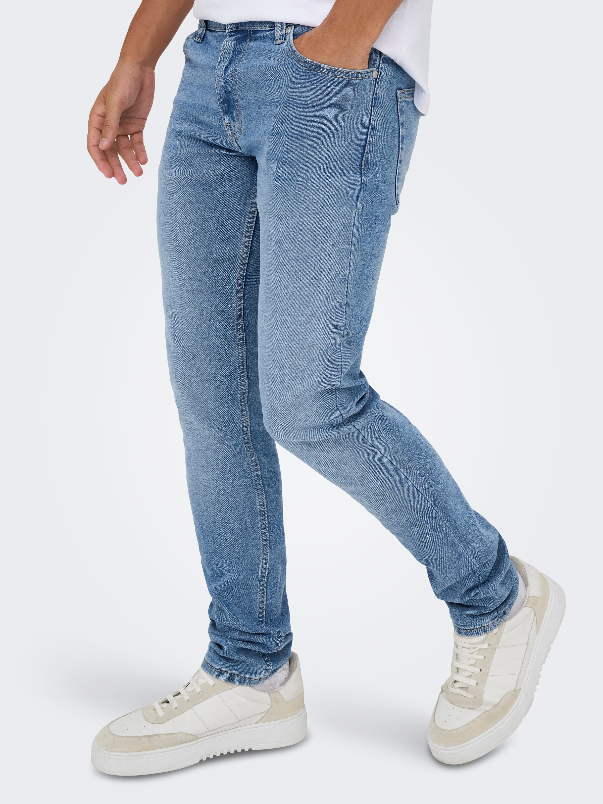 ONLY & SONS »ONSLOOM SLIM 5748 EY BOX JEANS MU« Baumwollmischung, slim fit