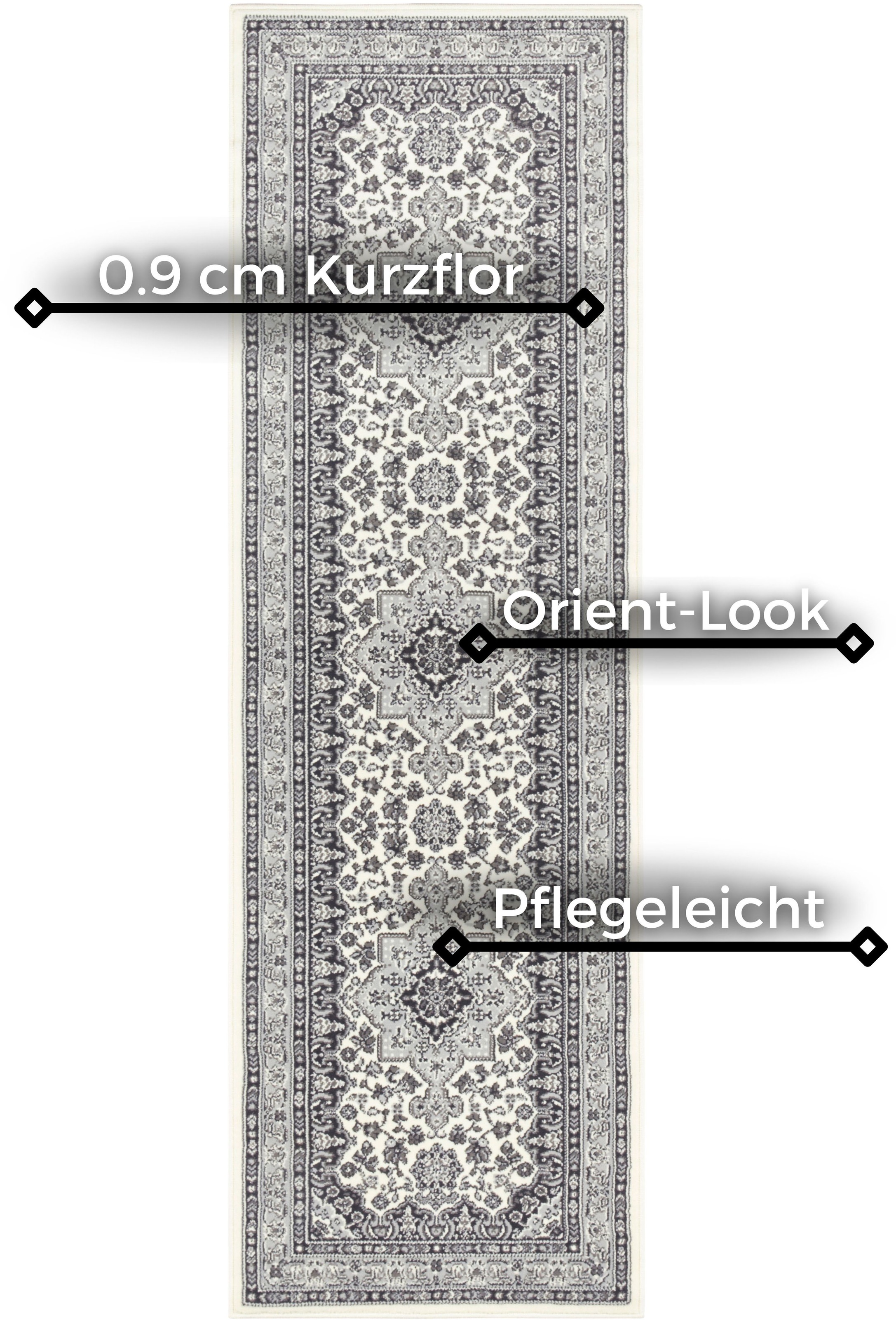 NOURISTAN Teppich »Parun Täbriz«, rechteckig, 9 mm Höhe, Kurzflor, Orient, günstig online kaufen