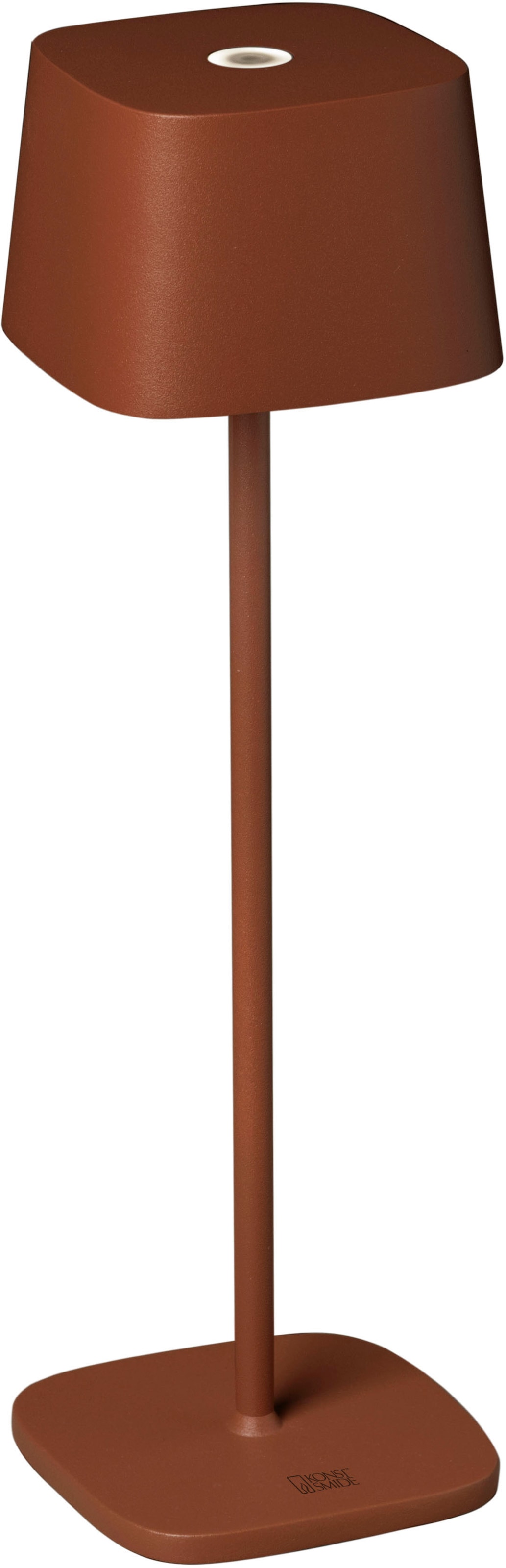 KONSTSMIDE LED Tischleuchte »Capri«, Capri USB-Tischl. terrakotta, 2700/3000K, dimmbar, eckig