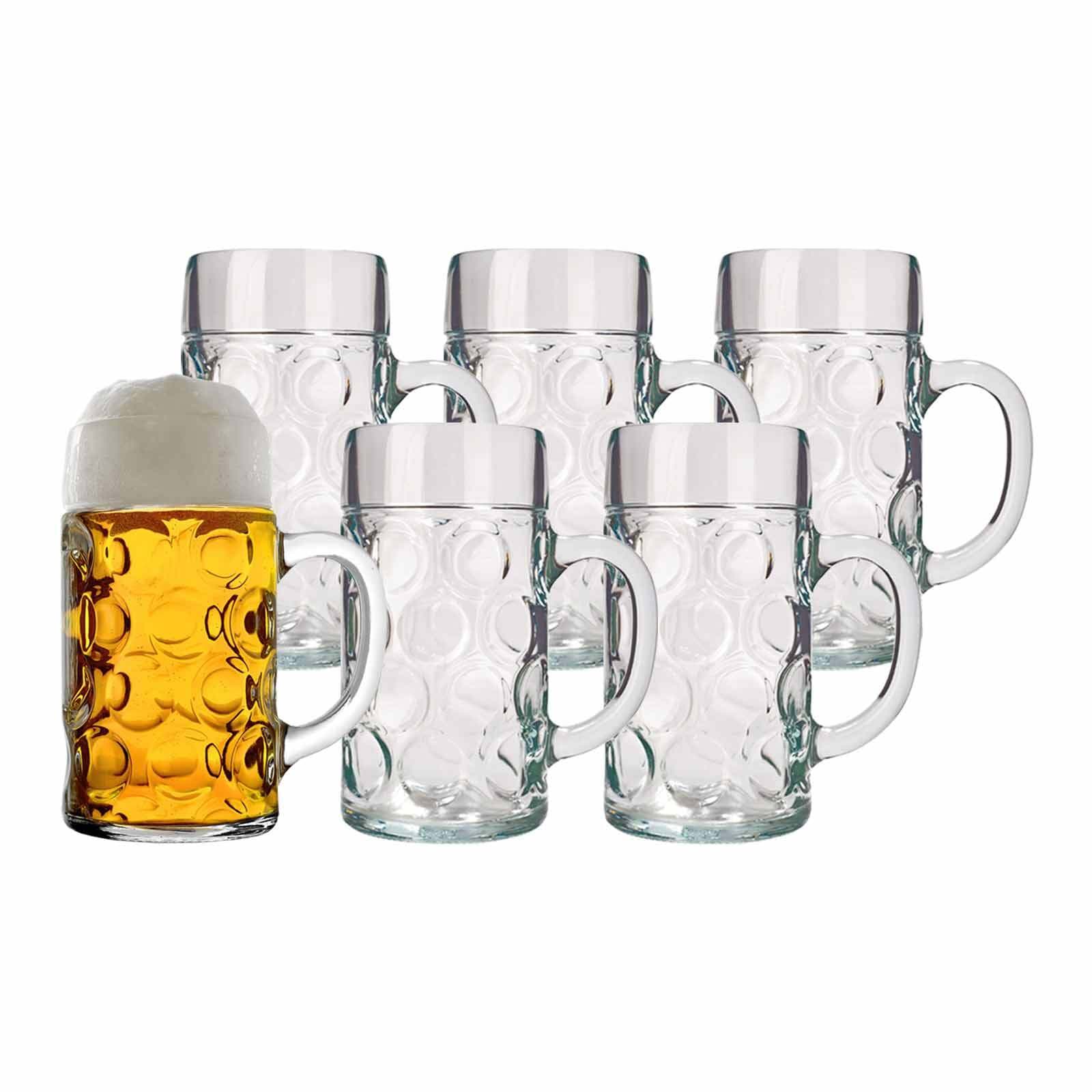 Stölzle Bierkrug »Maßkrüge Isar 1000 ml 6er Set transparent« günstig online kaufen