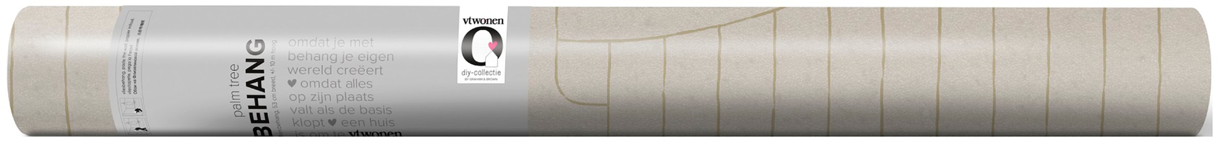 vtwonen Vliestapete »Broom Bow Flax«, 3D-Optik, 3D-Optik