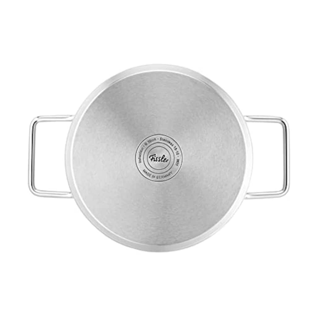 Fissler Topf-Set »Fissler Pure Collection«, Edelstahl 18/10, (Set, 4 tlg., Kochtopf 16/20/24 + Bratentopf 20cm)