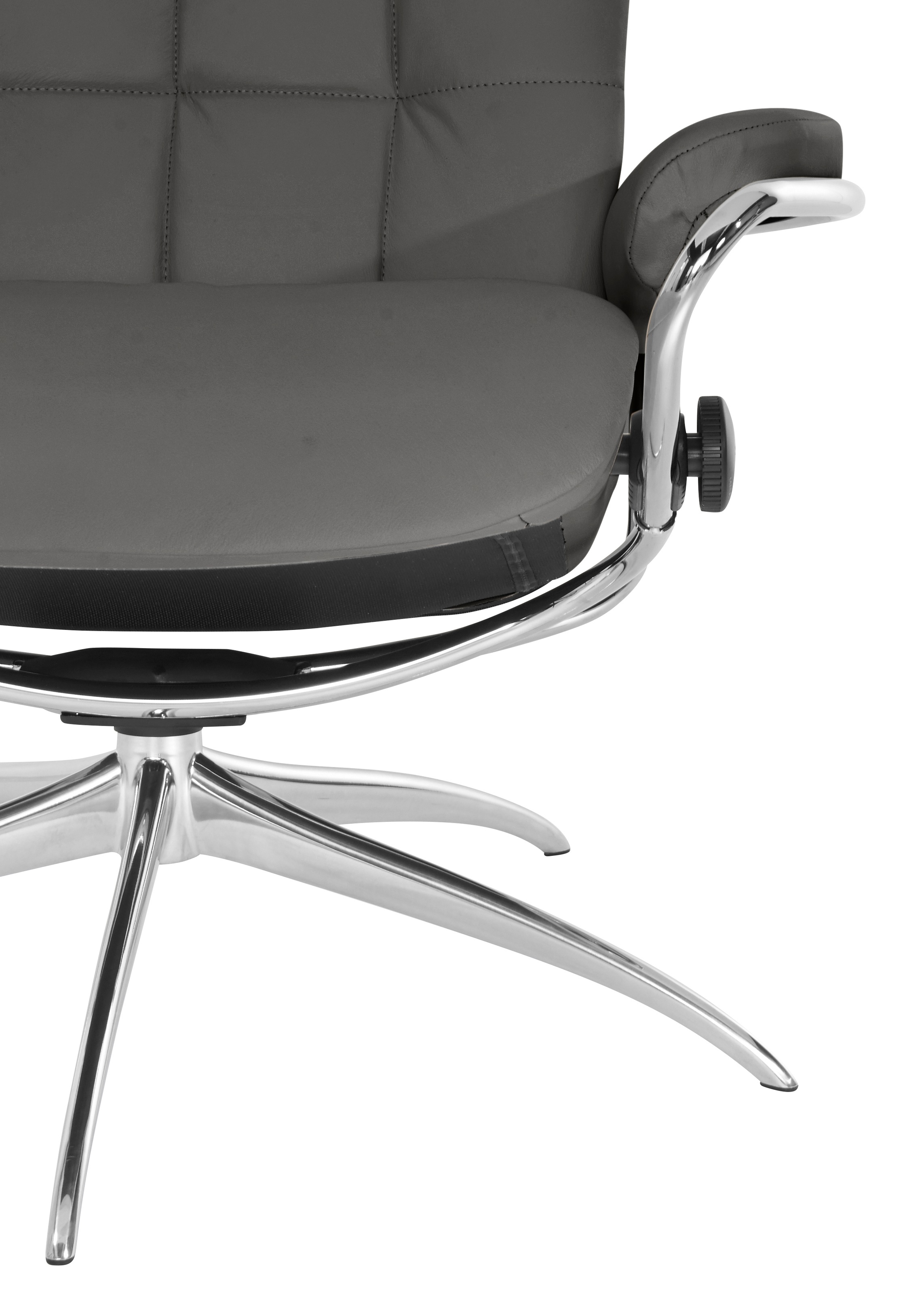 Stressless® Relaxsessel »London«, (Set, Relaxsessel mit Hocker), mit Hocker, High Back, mit Star Base, Gestell Chrom