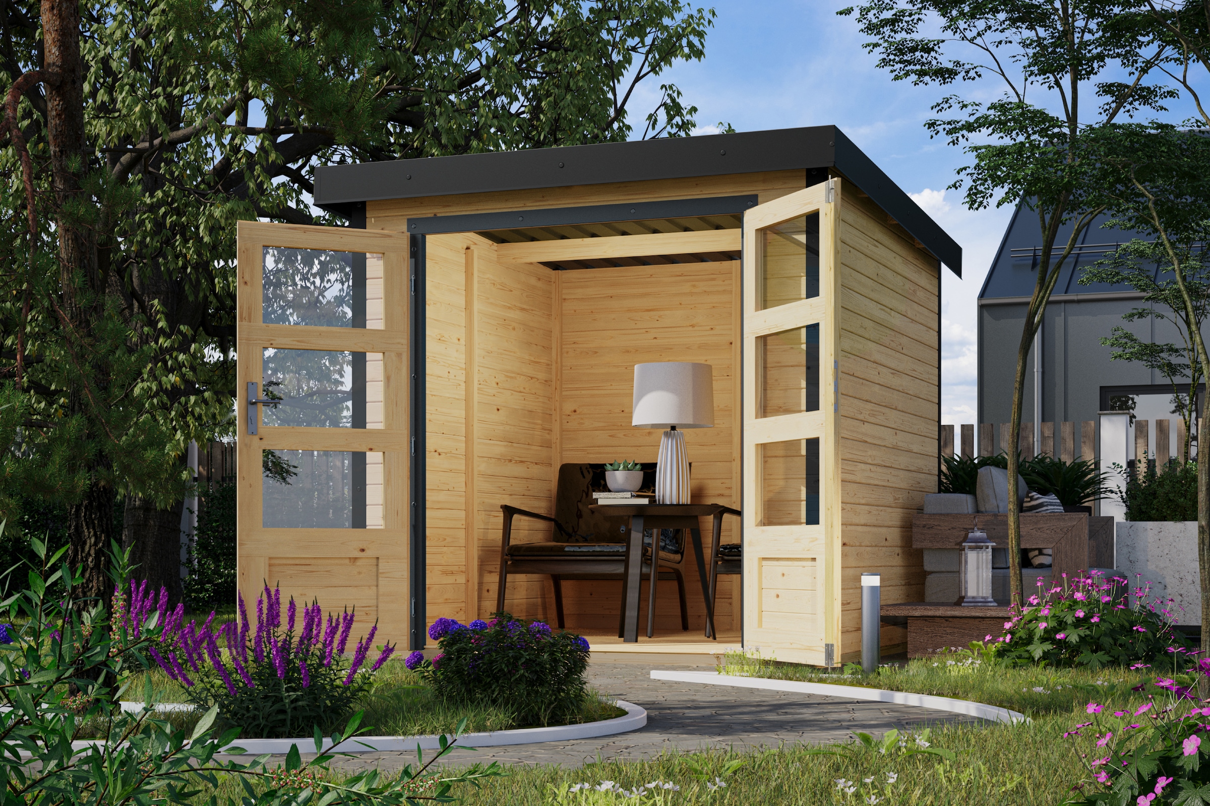 Karibu Gartenhaus »Jupiterino 2, in verschiedenen Farben«