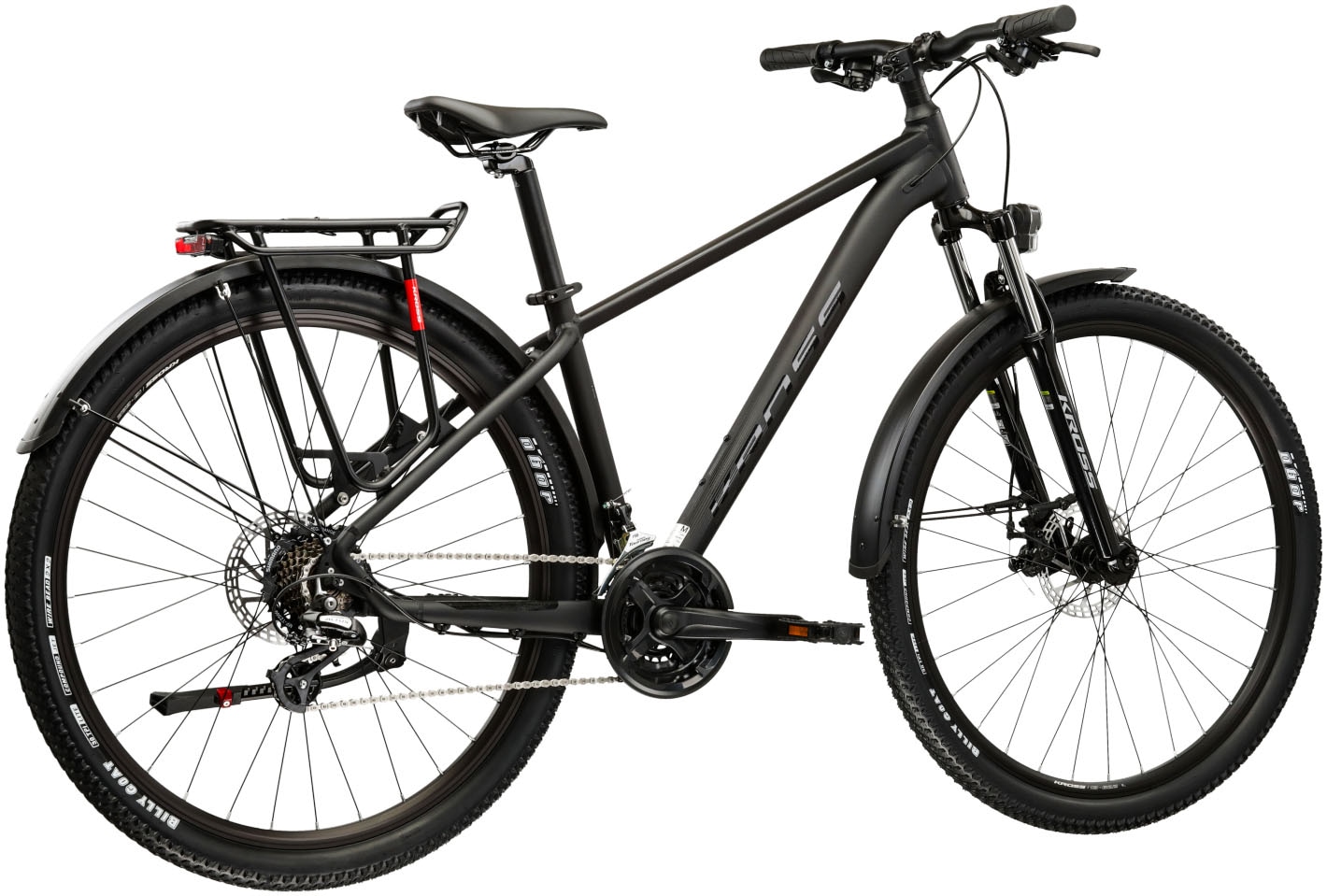 Kross Mountainbike »Hardtail 27,5" Hexagon X200 schwarz 21 Gänge mit Beleuchtung 2026« 21 Gang Shimano ALTUS M310 Schaltwerk Kettenschaltung Rahmen aus Aluminium Performance