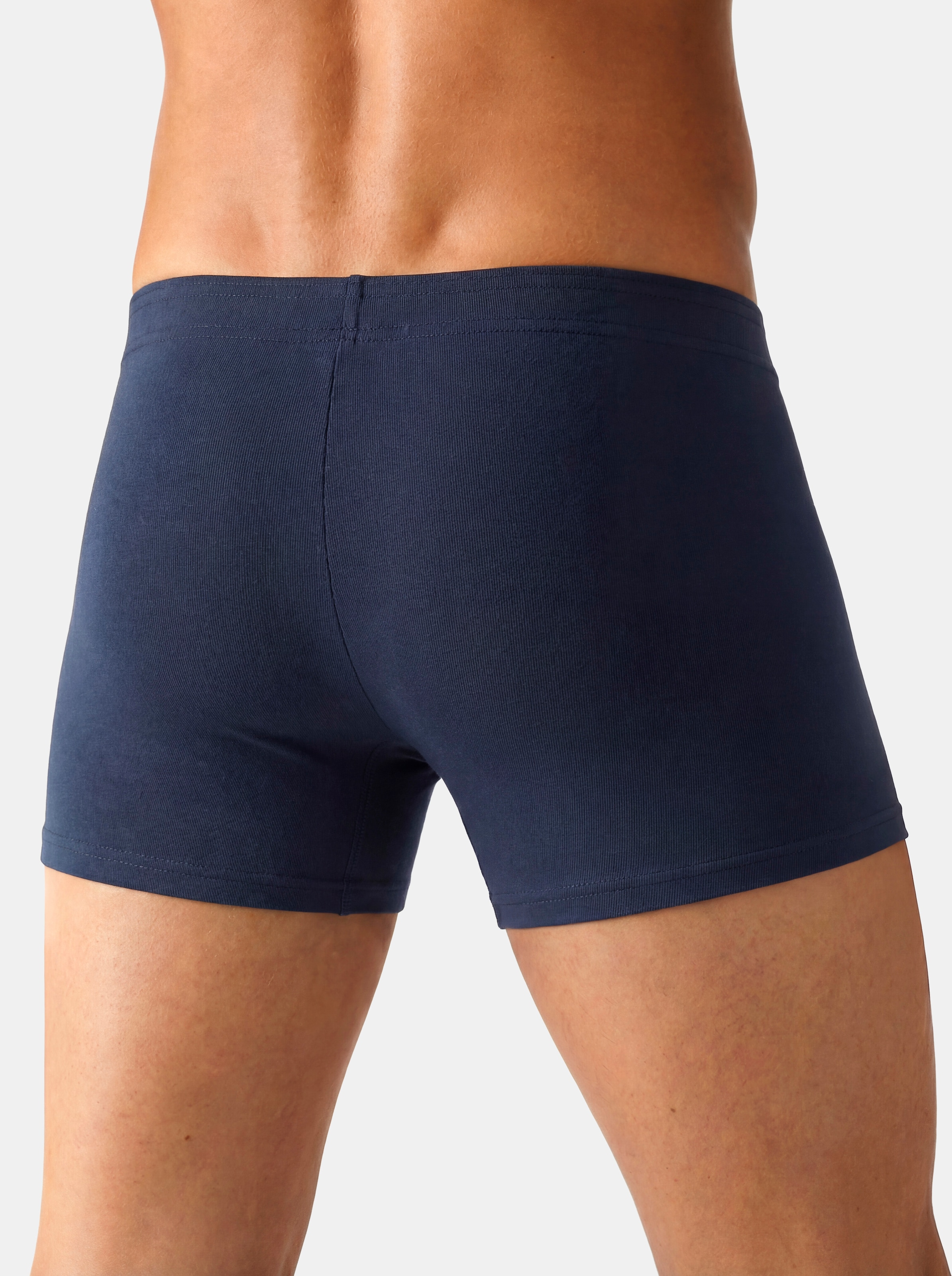 John Devin Boxer »Boxershorts für Herren« Packung, 5 Stk. unifarben, mit Logoschriftzug am Bund, Jersey-Material