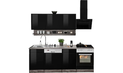 HELD MÖBEL Küchenzeile »Virginia«, mit E-Geräten, Breite 220 cm kaufen