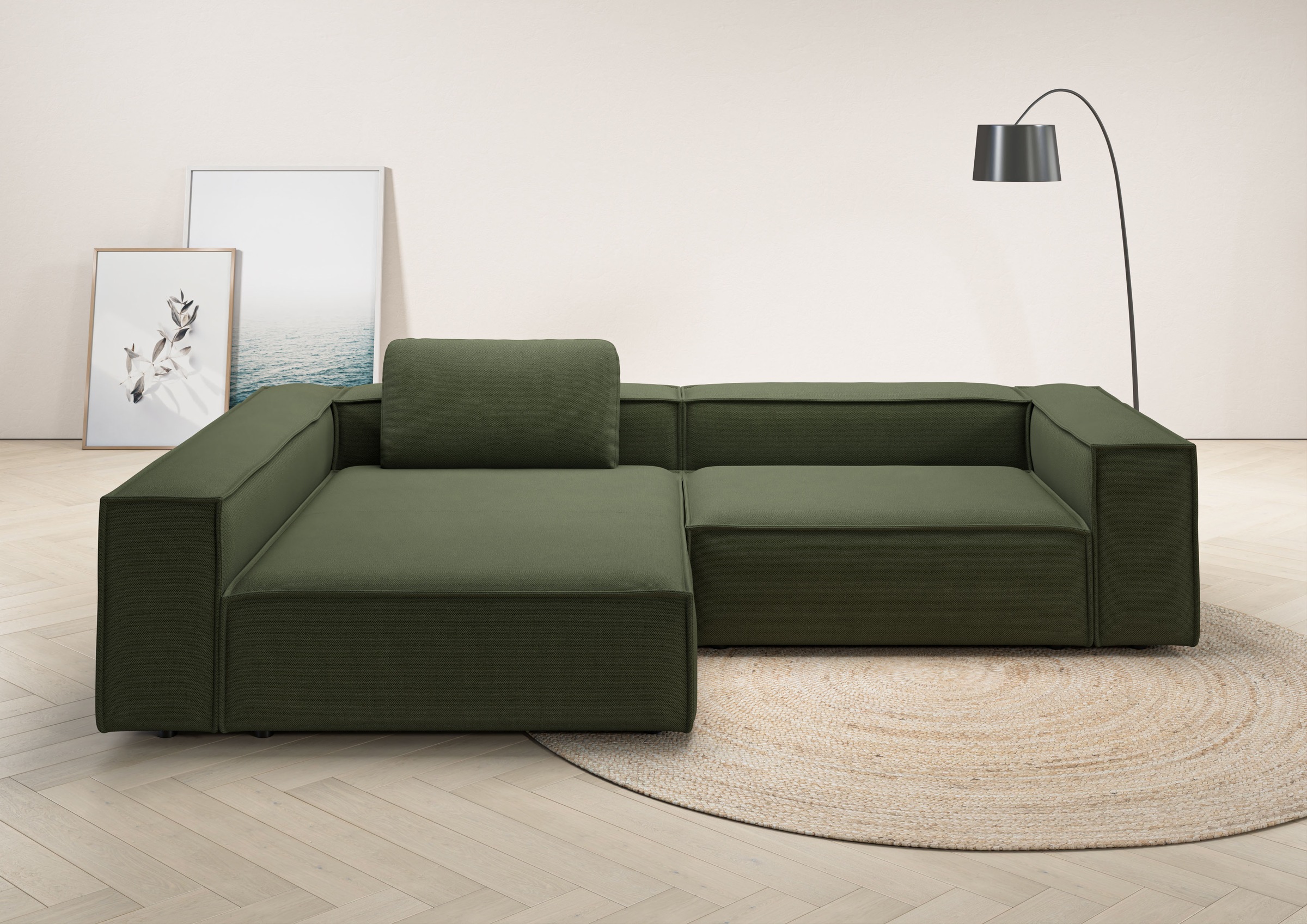 Places of Style Ecksofa »Watertown, moderne XXL L-Form, 306 cm breit«, Komf günstig online kaufen
