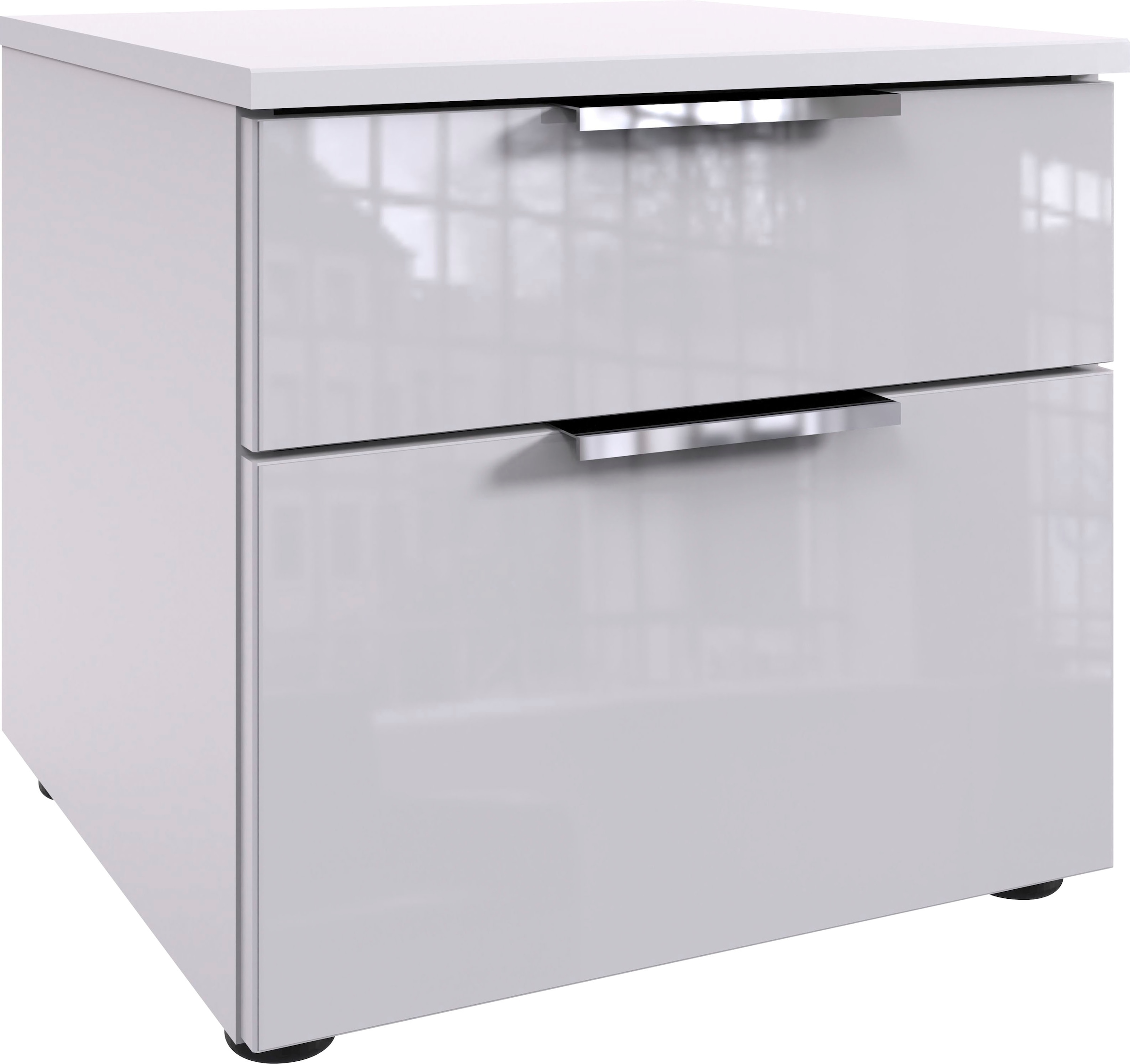 Wimex Nachtkommode »Level36 C by fresh to go« Nachttisch mit Glaselementen auf der Front, soft-close Funktion