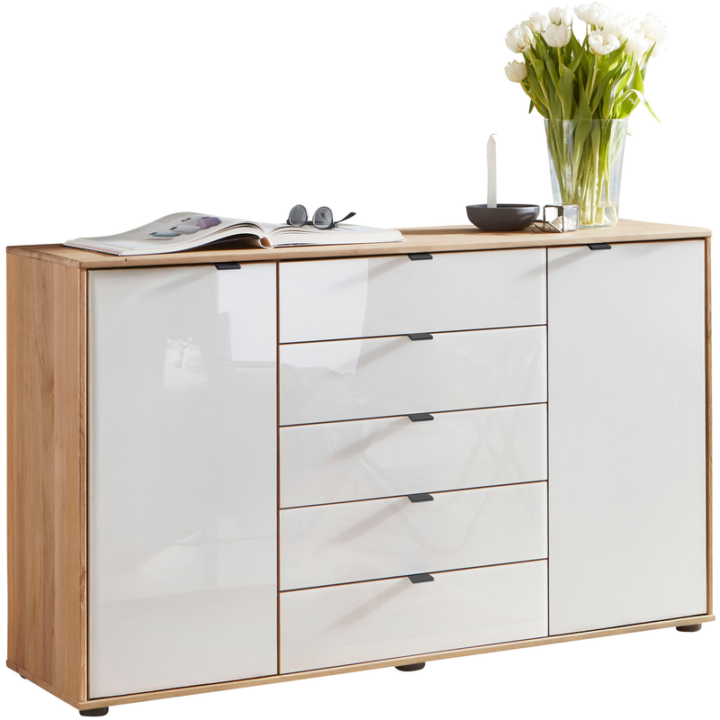 WIEMANN Kombikommode »Cardiff Sideboard, Wäscheschrank, teilmassiv Erle, mit Schubladen« Kommode 141x86x43 cm, braun, mit Dämpfung, MADE IN...
