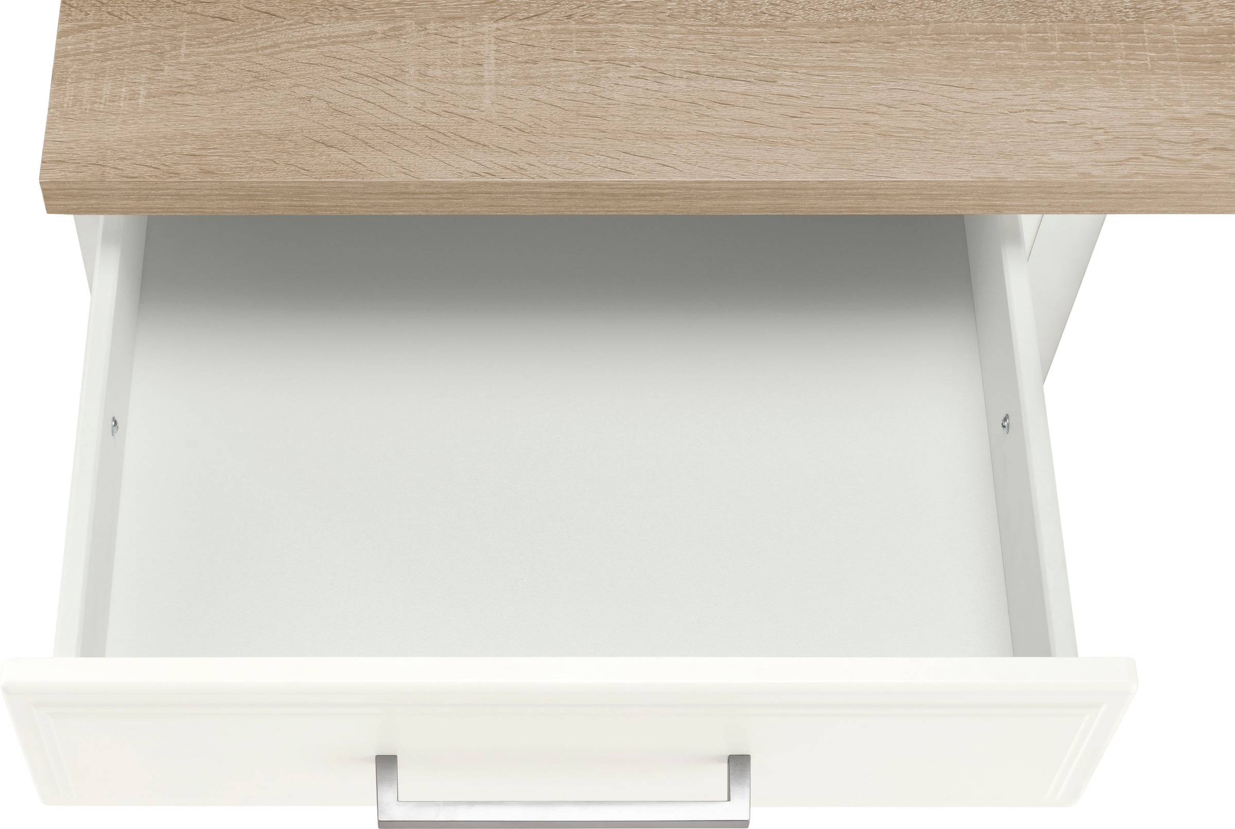 KOCHSTATION Küchenzeile »KS-Stockholm« Breite 280 cm, mit hochwertigen MDF Fronten im Landhaus-Stil