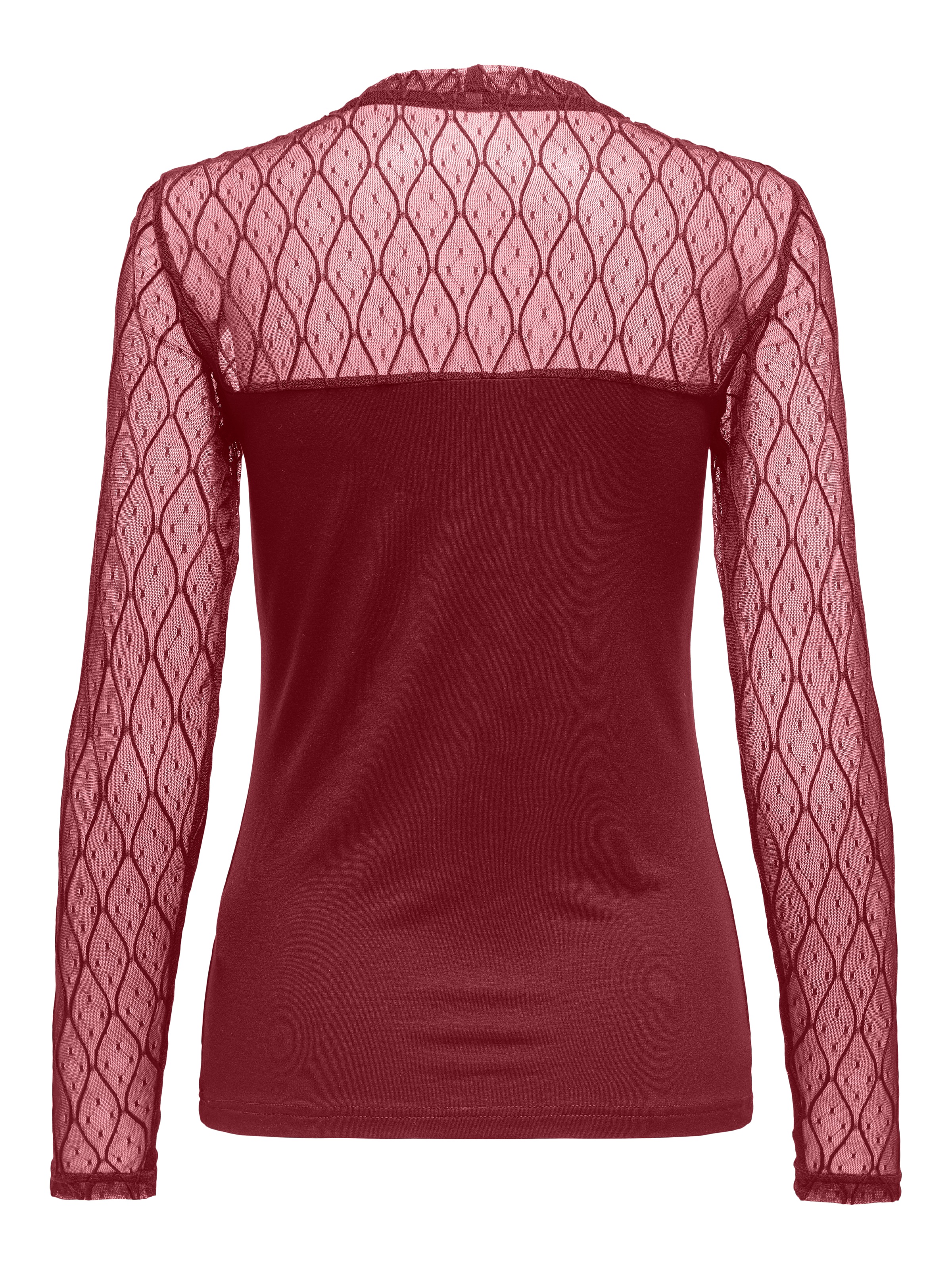 ONLY Spitzenshirt »ONLSALINA L/S LACE MIX TOP JRS«