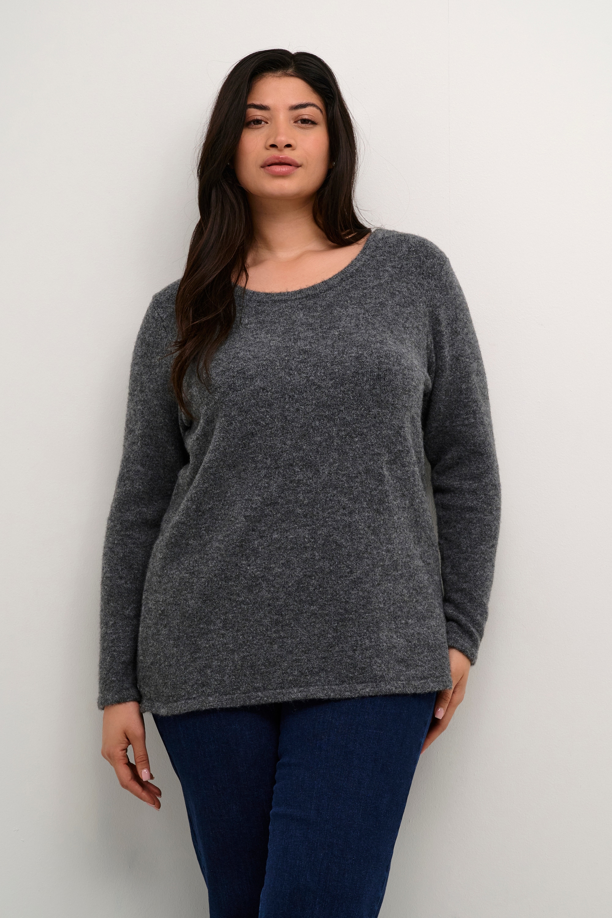KAFFE Curve Strickpullover »Strickpullover KCrae«