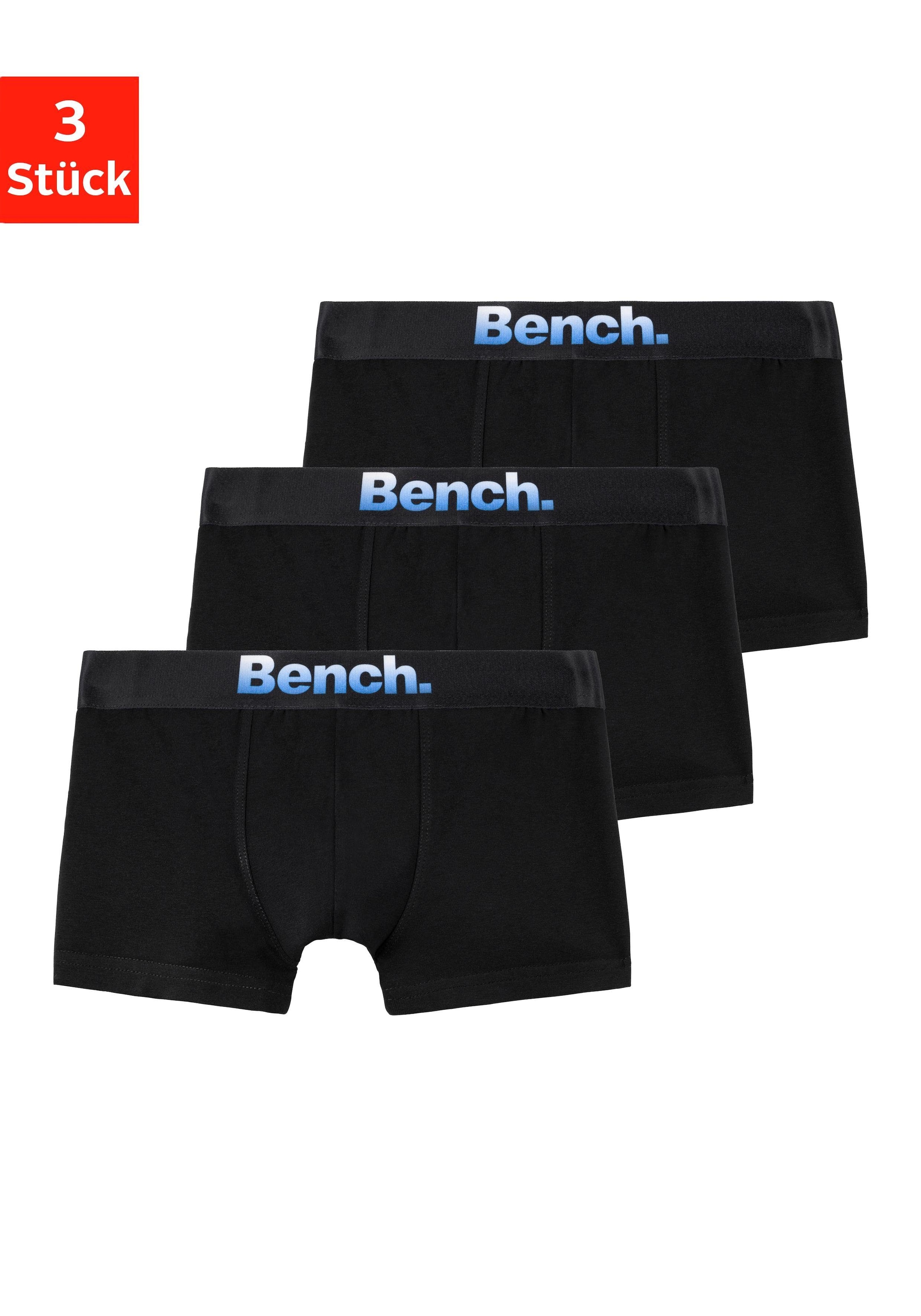 Bench. Boxer »Boxershorts für Jungen«, 3 Stk. mit modernem Markenlogo vorn günstig online kaufen