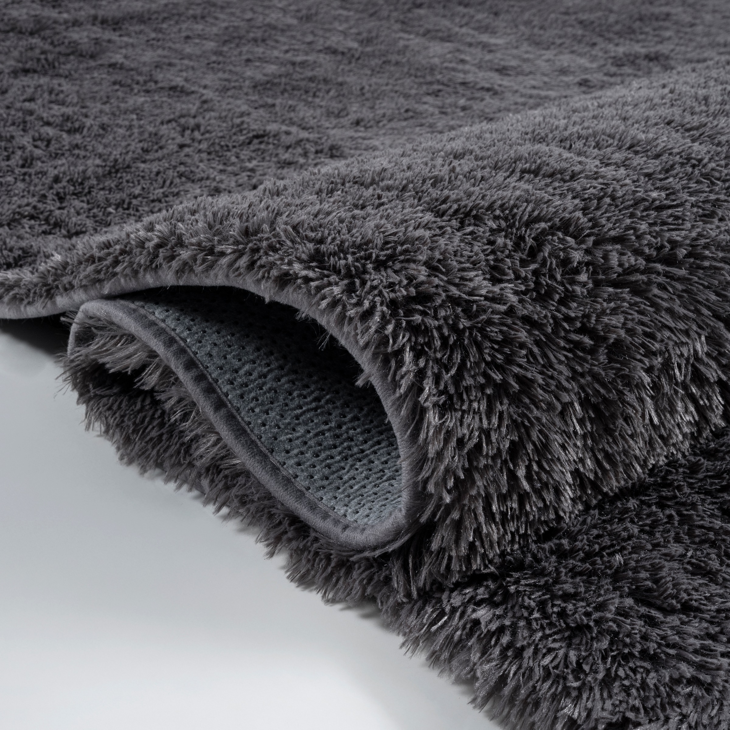 merinos Teppich »Fluffy Shaggy«, rund, 35 mm Höhe, Flauschiger Hochflor Teppich, Wohnzimmer, Anti-Rutsch Unterseite