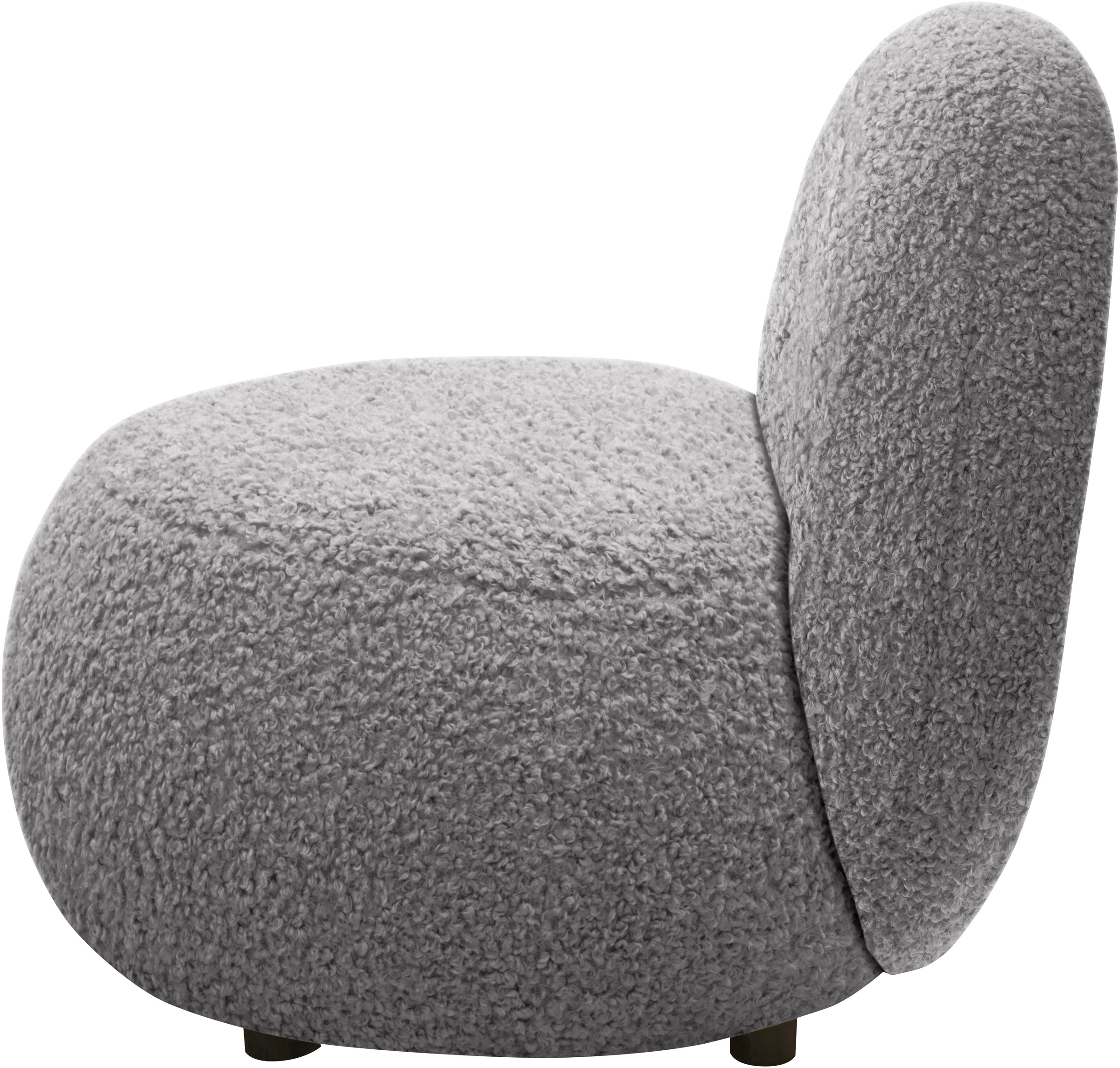 INOSIGN Sessel »Mithras II Cocktailsessel«, Bouclé oder Fellimitat; Lieferzeit nur ca. 2 Wochen