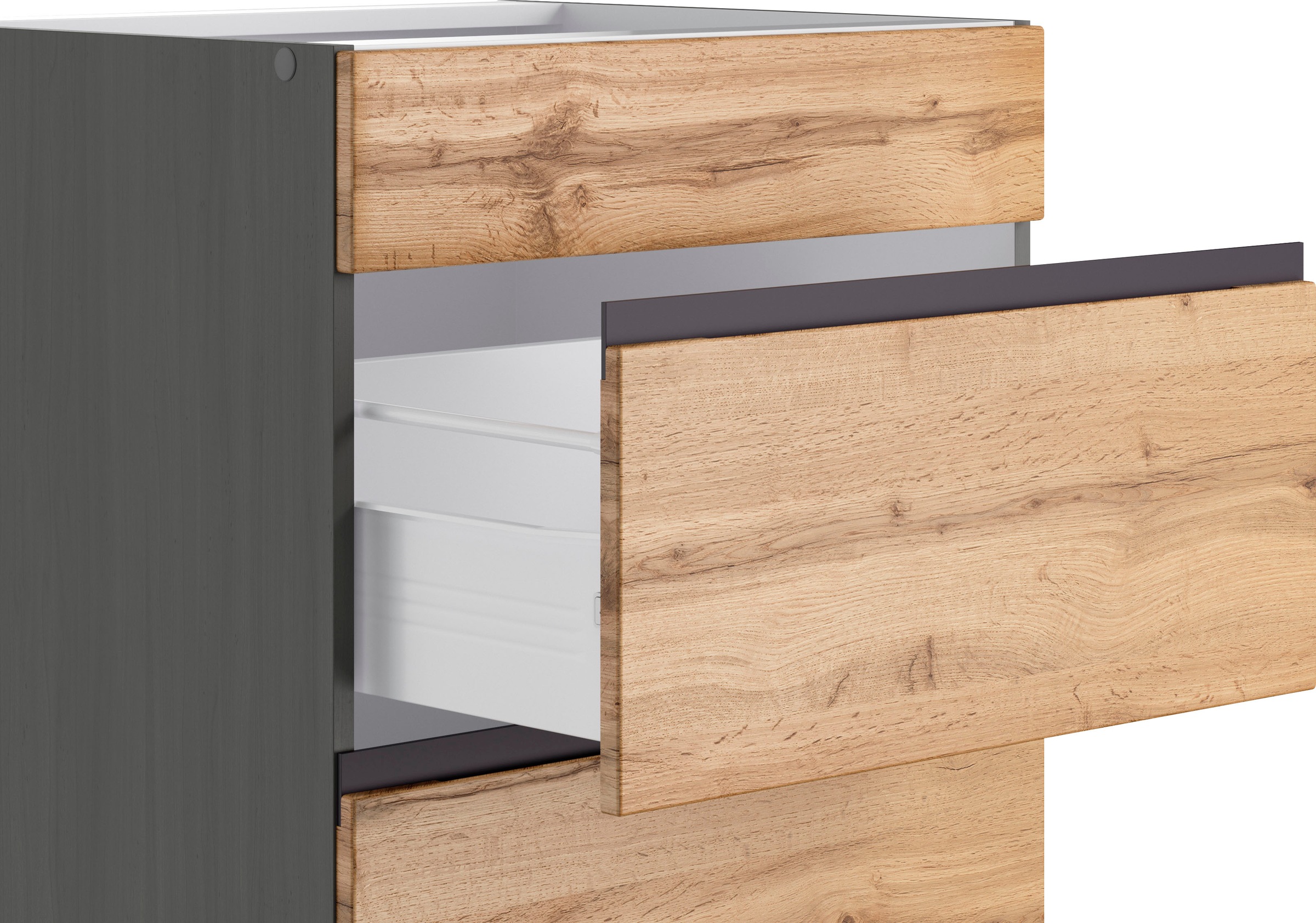 KOCHSTATION Kochfeldumbauschrank »KS-Riesa«, Breite 60 cm, MDF-Fronten