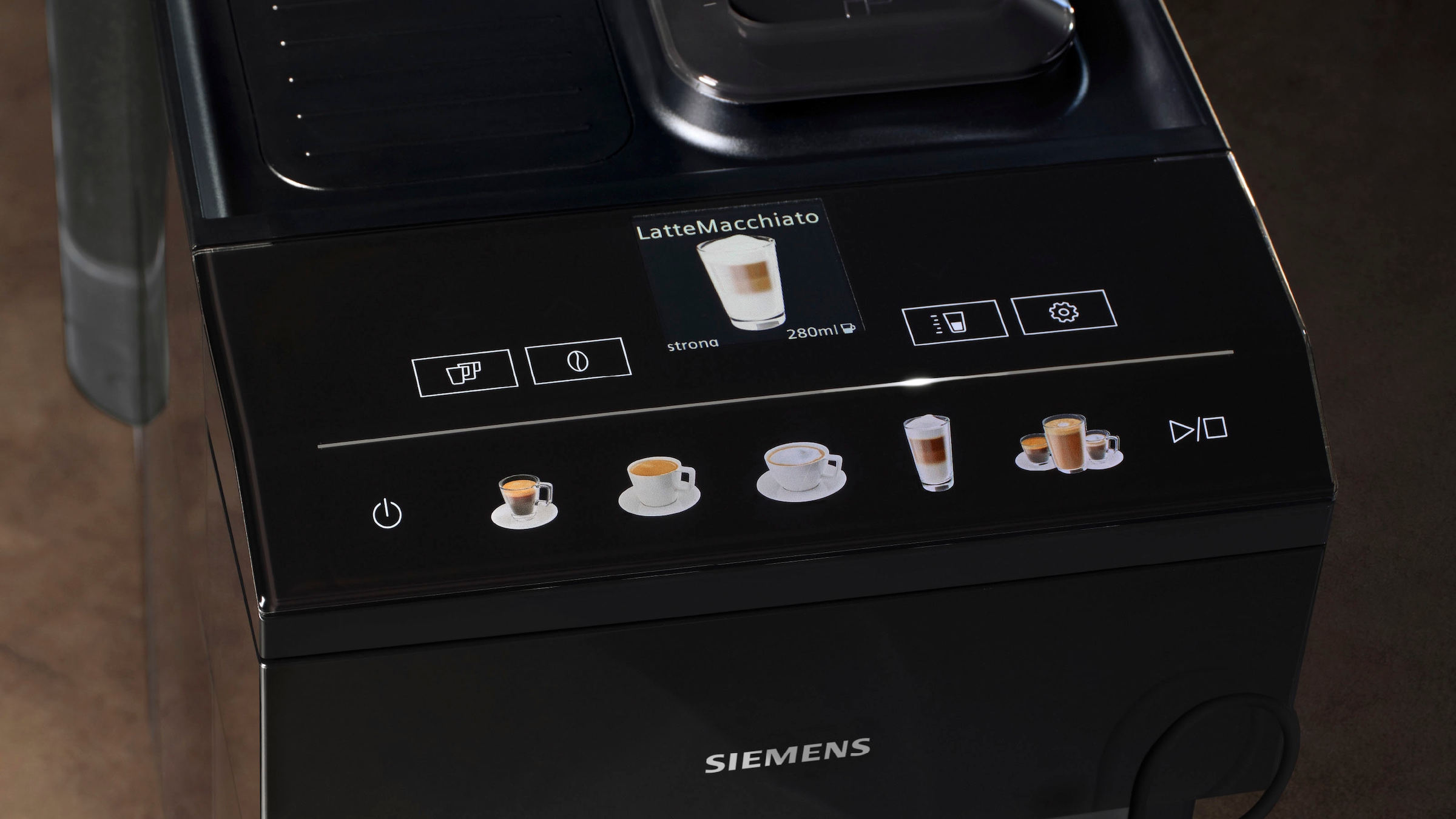 SIEMENS Kaffeevollautomat »EQ500 classic TP513D09, viele Kaffeespezialitäten, OneTouch-Funktion«, intuitives Farbdisplay, automatische Dampfreinigung, schwarz