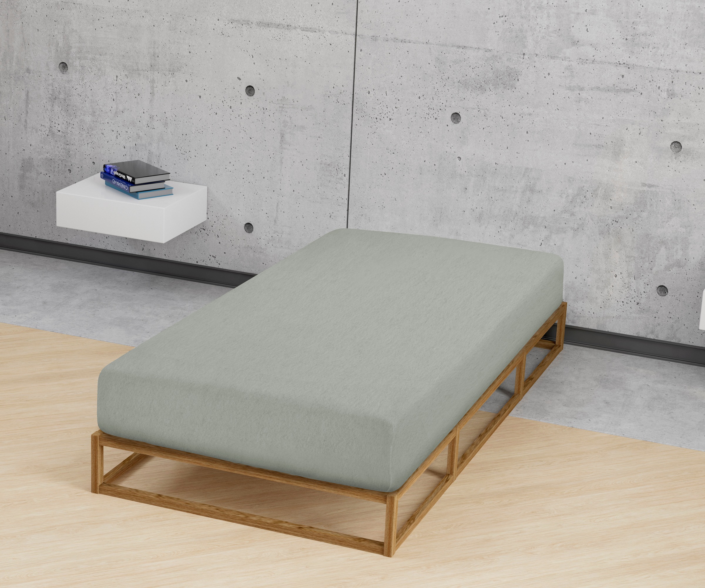 Biberna Spannbettlaken »Hermal«, 100% Baumwolle, weich+warm, Matratzenhöhe bis 22 cm, Made in Germany