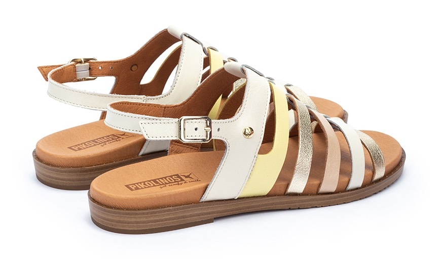 PIKOLINOS Riemchensandale »FORMENTERA«, Sommerschuh, Sandalette, Sandale, mit Metallic Details