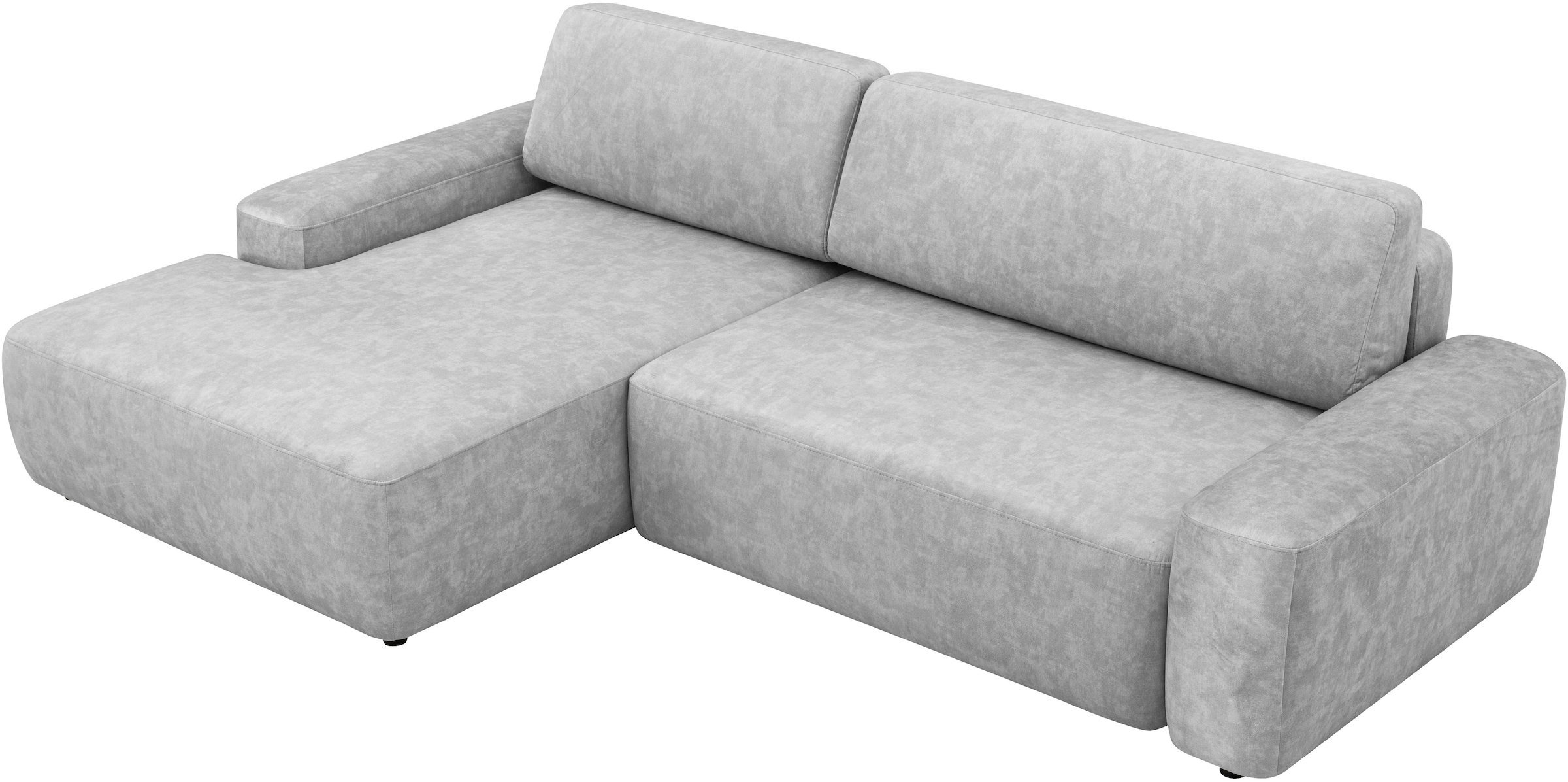 INOSIGN Ecksofa »TORGE (264cm), Schlafsofa in Cord, Samtvelours o Struktur fein, L-Form«, Schlaffunktion, Bettkasten, Liegefläche: 125/210 cm