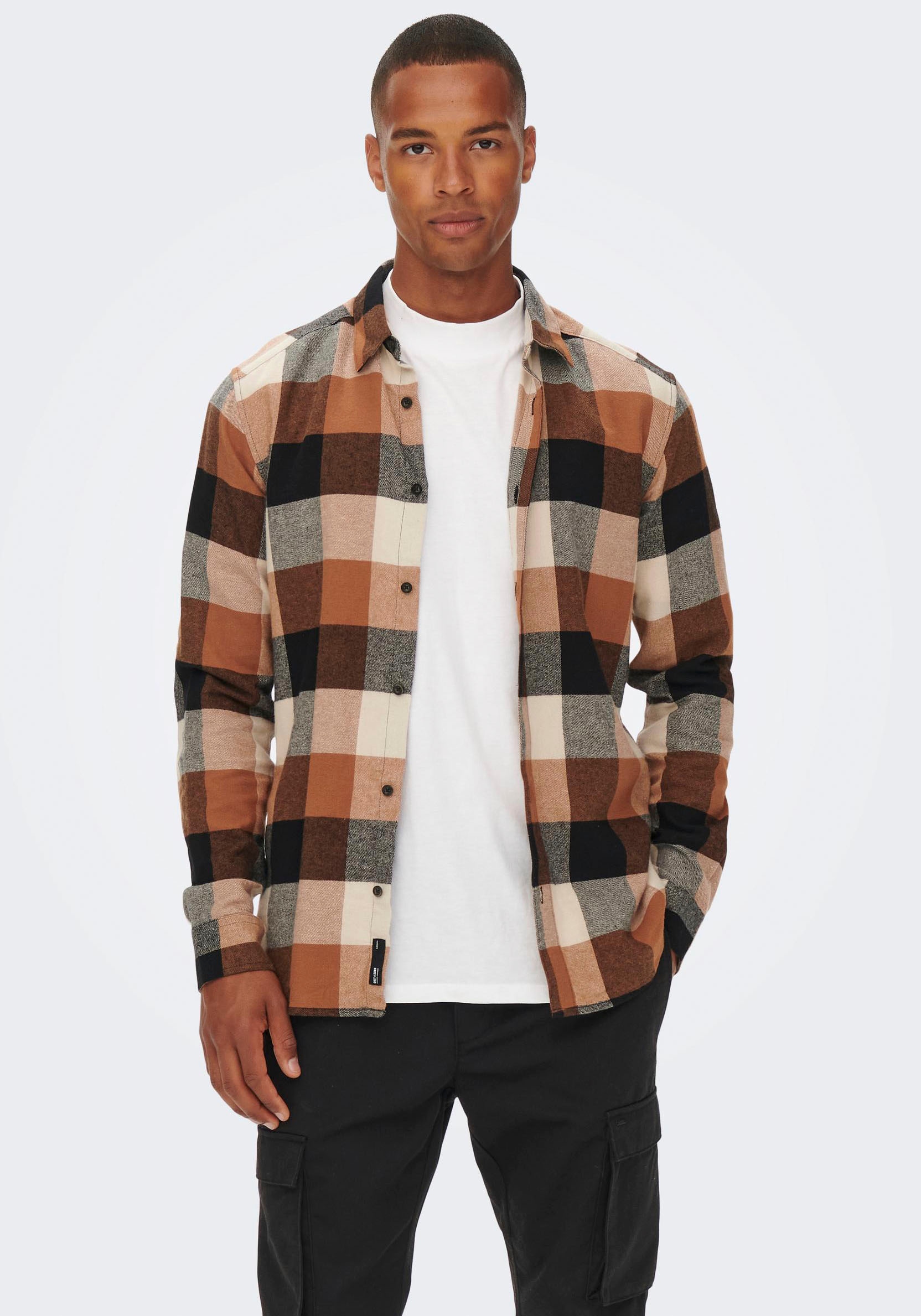 ONLY & SONS Karohemd »GUDMUND LIFE LS 3T CHECK SHIRT«