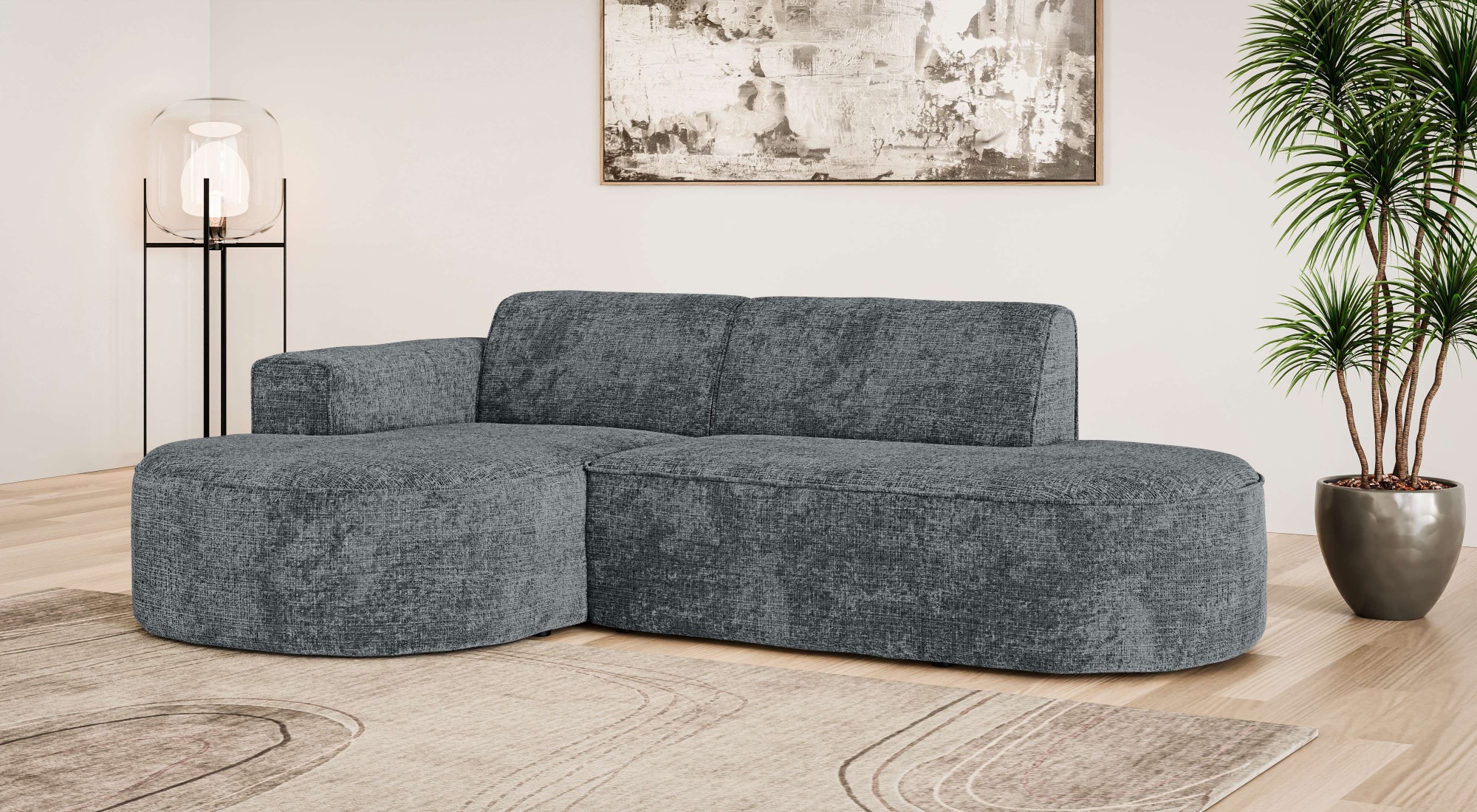 OTTO home Ecksofa »ADELLA XL Design-Sofa mit Recamiere rechts/links, 263/15 günstig online kaufen