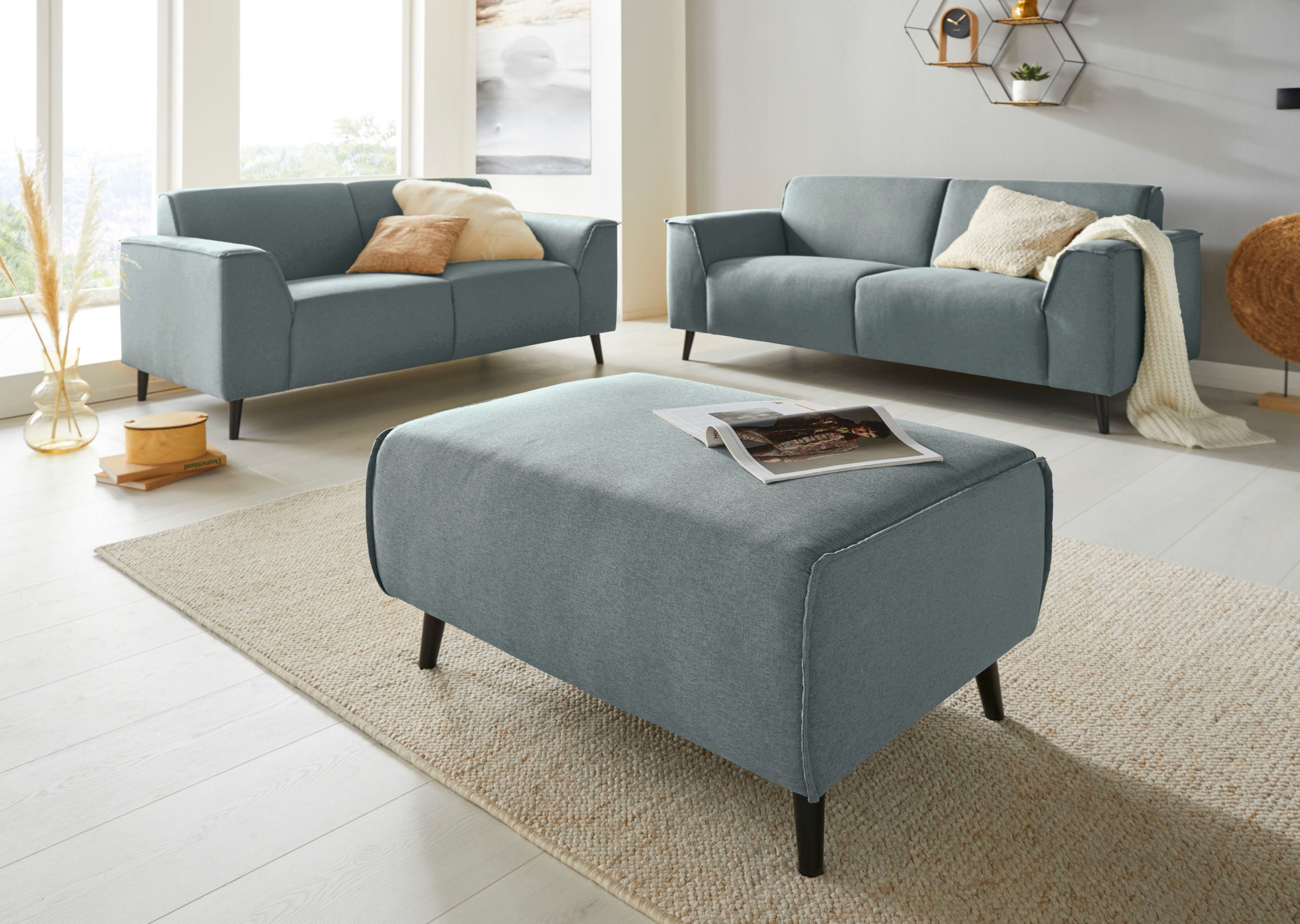 DOMO collection Hocker »Amora« mit Federkern