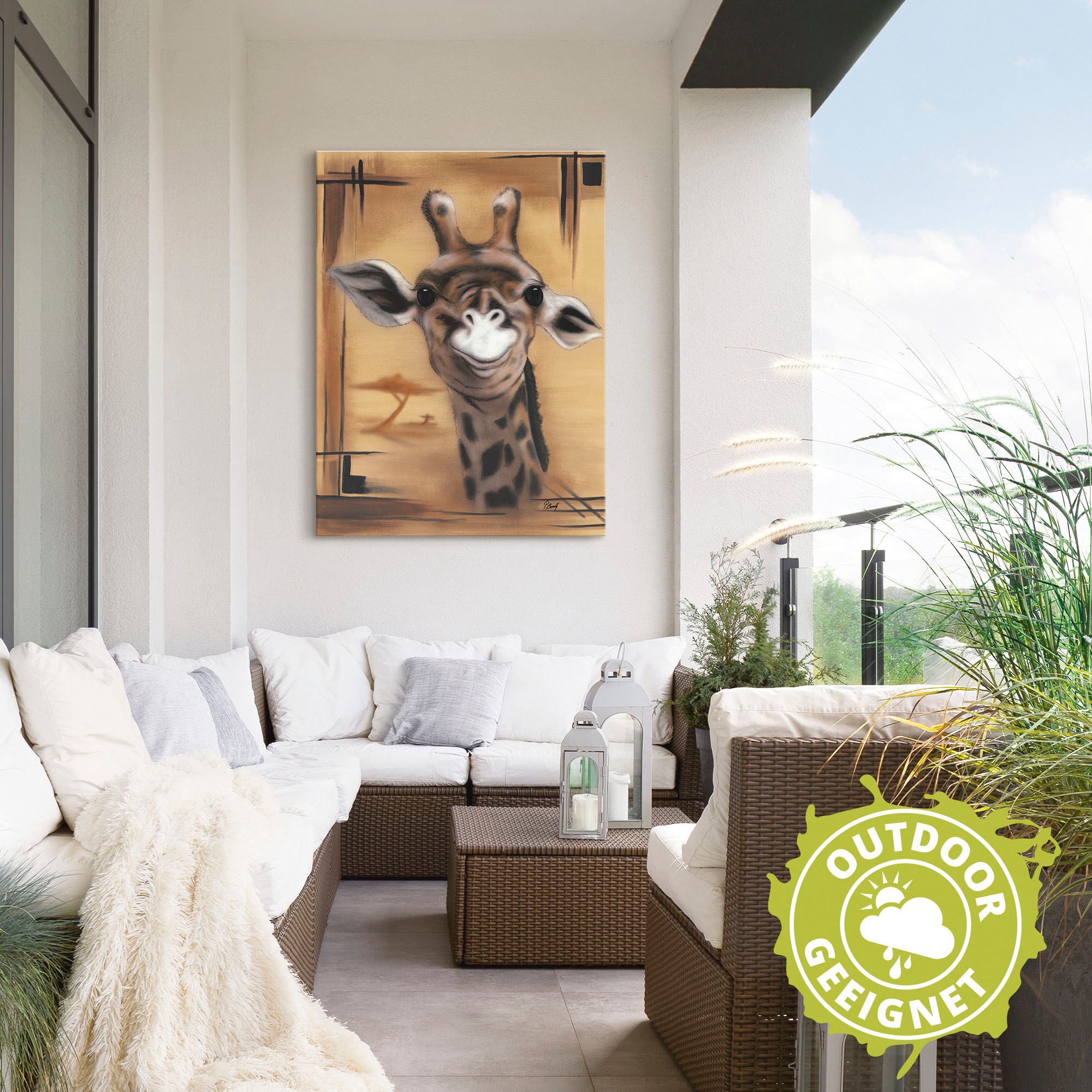 Artland Wandbild »Giraffe«, Giraffen Bilder, (1 St.), als Alubild, Outdoorbild, Leinwandbild in verschied. Größen