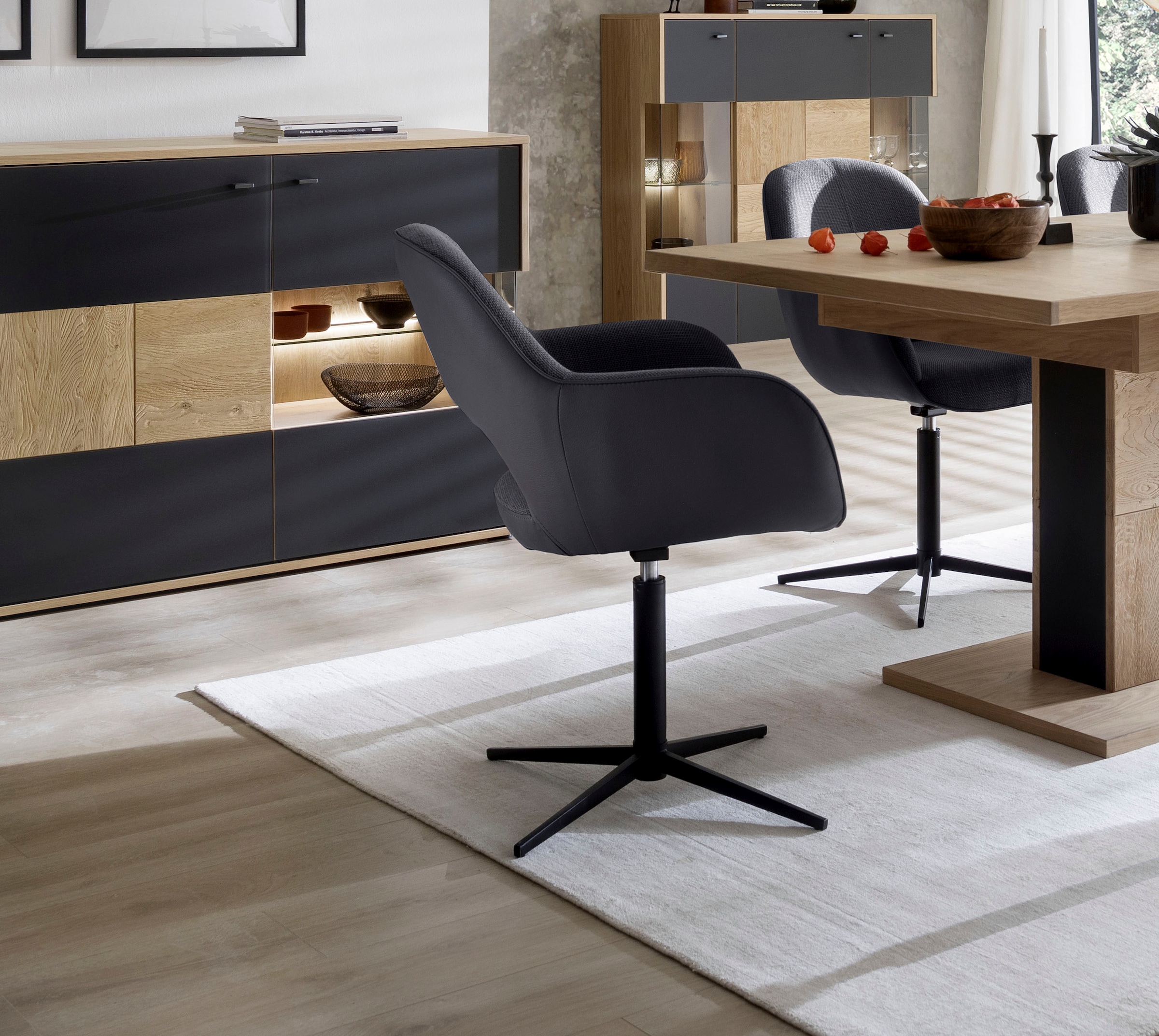 MCA furniture Esszimmerstuhl »Melrose«, (Set), 2 St., Stuhl 360°drehbar mit günstig online kaufen