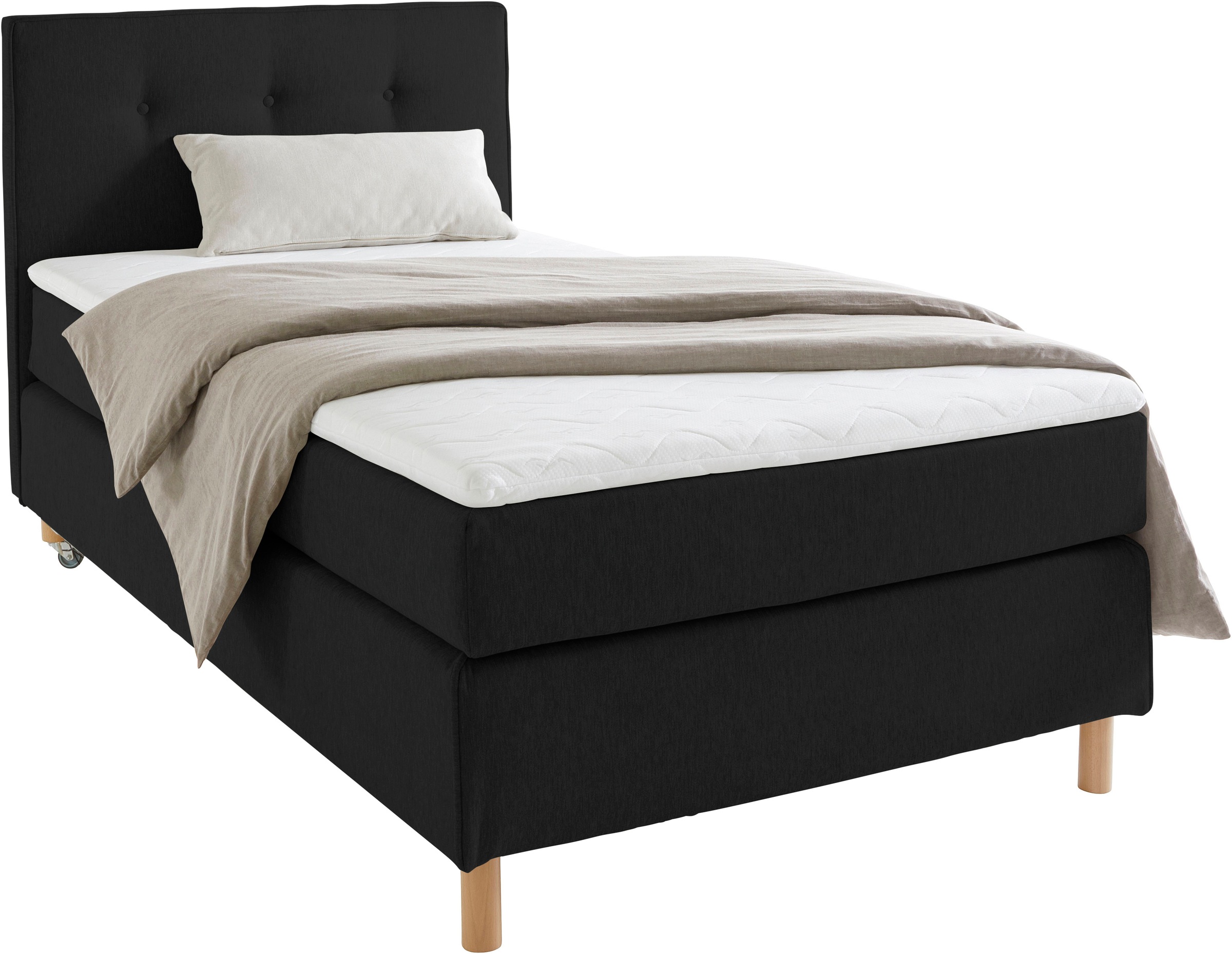Home affaire Boxspringbett »Heimatblick 100x200cm beliebig erweiterbar zu D günstig online kaufen