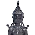 Casa Collection by Jänig Buddhafigur, stehend, schwarz-silber, Höhe 119 cm, Breite 44 cm