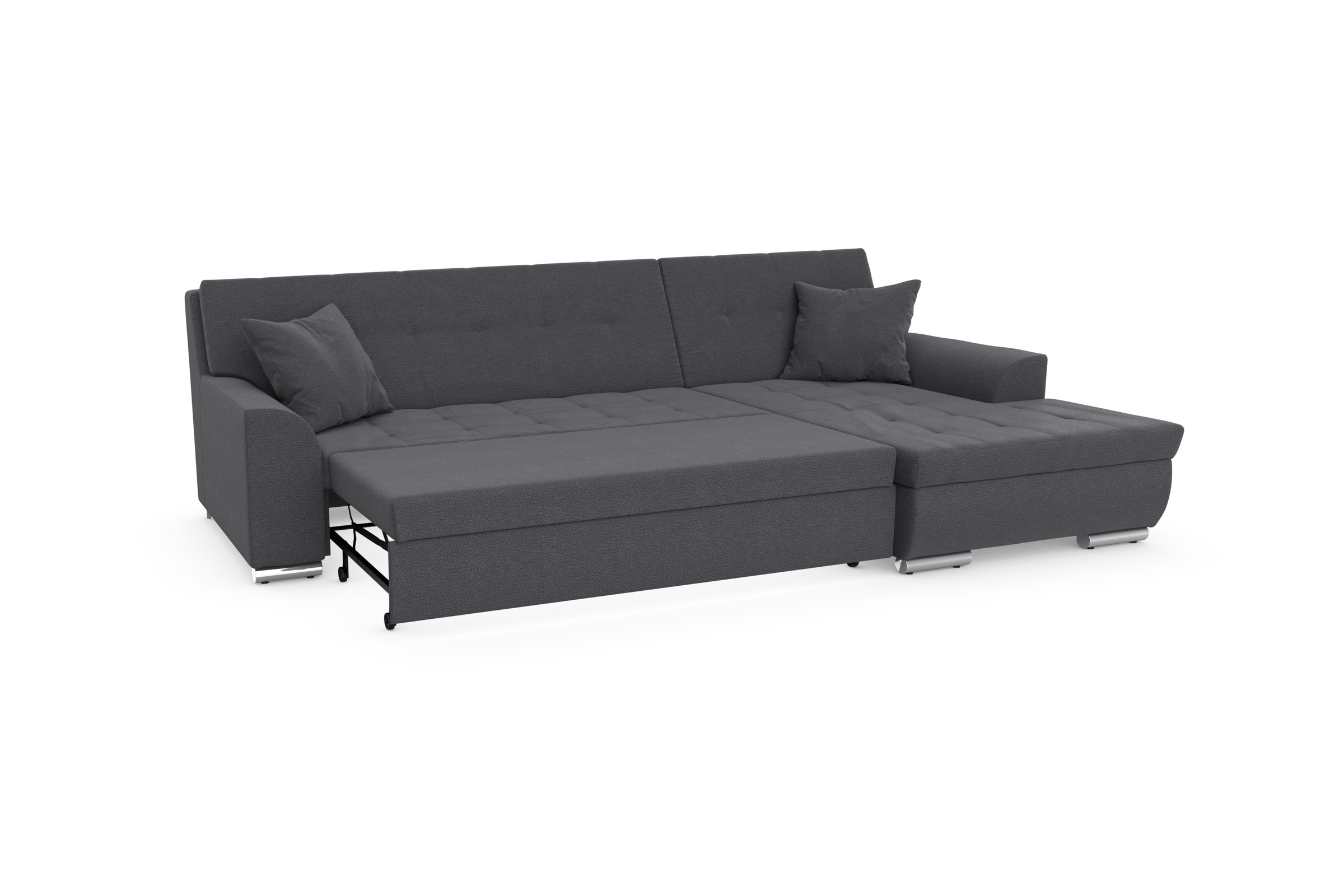 DOMO collection Ecksofa Treviso, wahlweise mit Bettfunktion, incl. Zierkissen