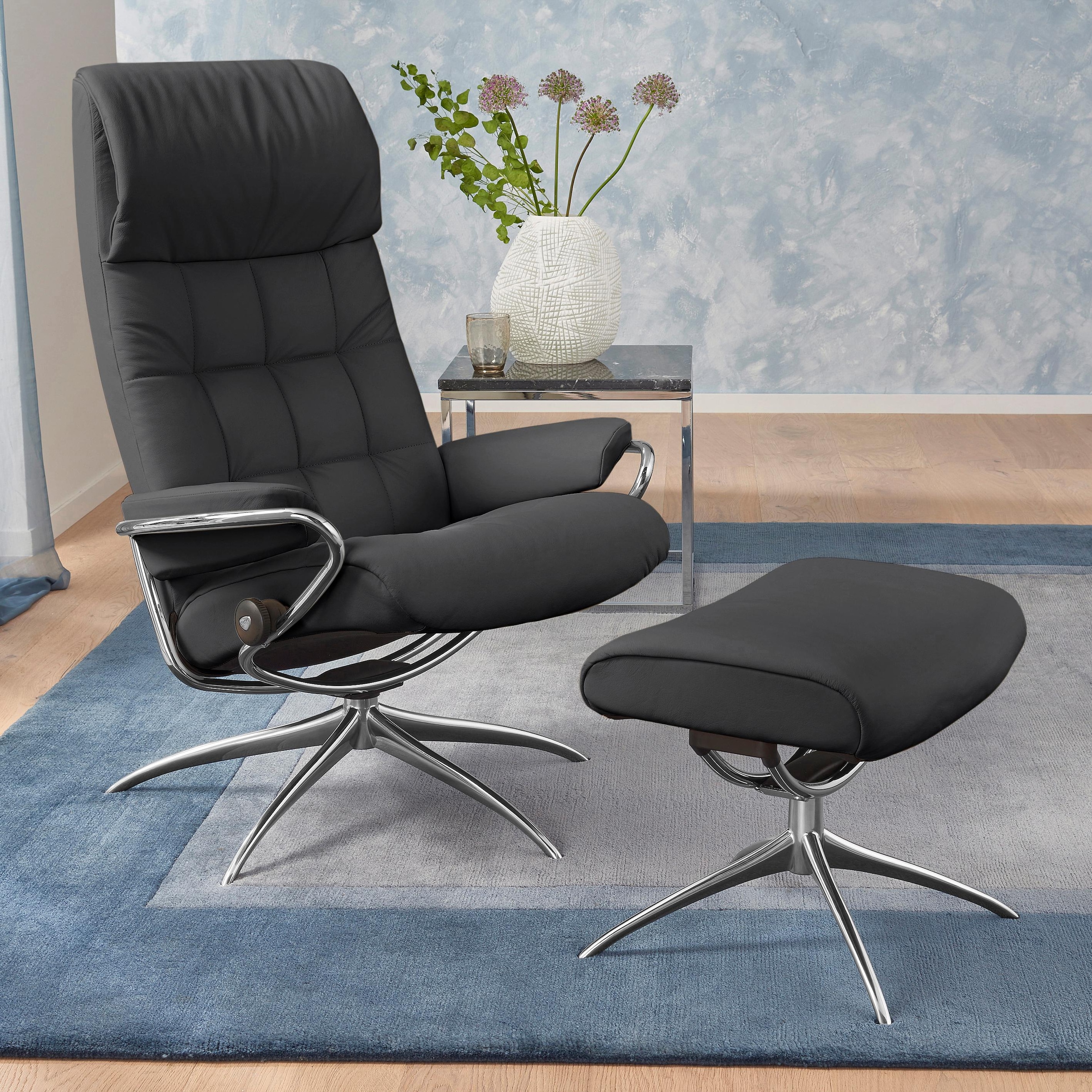Stressless "London" Set, Relaxsessel mit Hocker, mit Hocker, High Back, mit günstig online kaufen