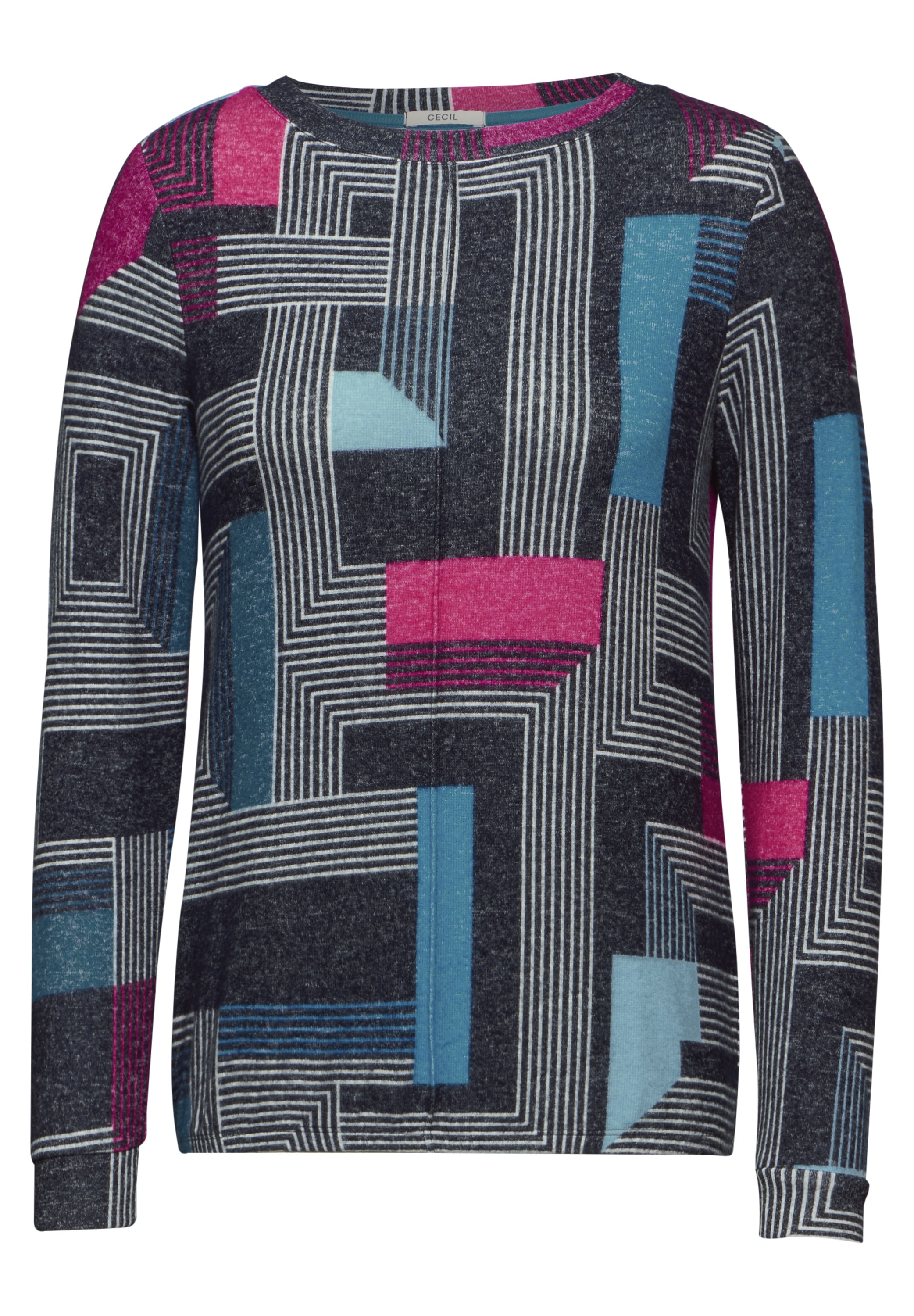 Cecil Langarmshirt, mit All-Over Print