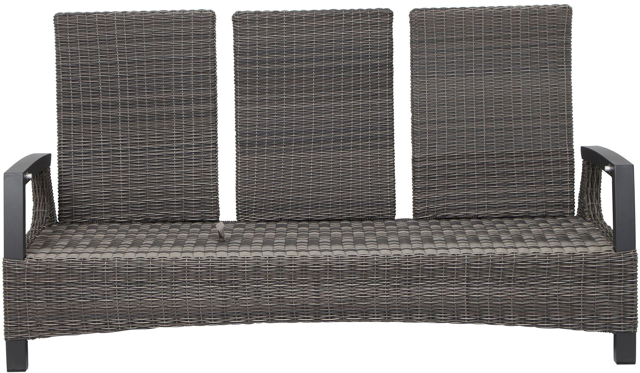 Siena Garden Gartenlounge-Set »Corido«, (Set, 9 tlg.), bestehend aus 2 Sesseln, 1 Sofa, 1 Tisch und 5 Auflagen